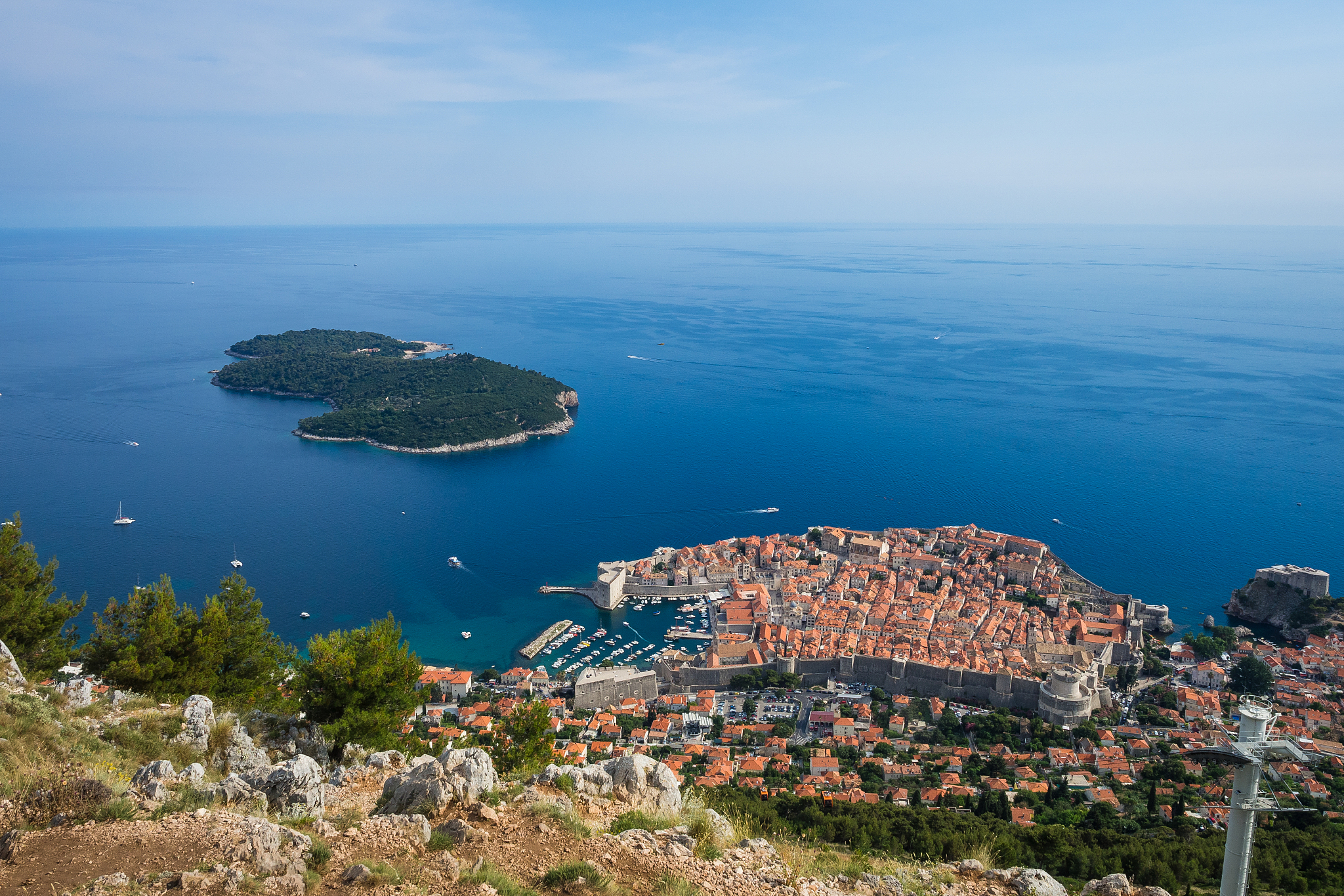 historic roofs of dubrovnik