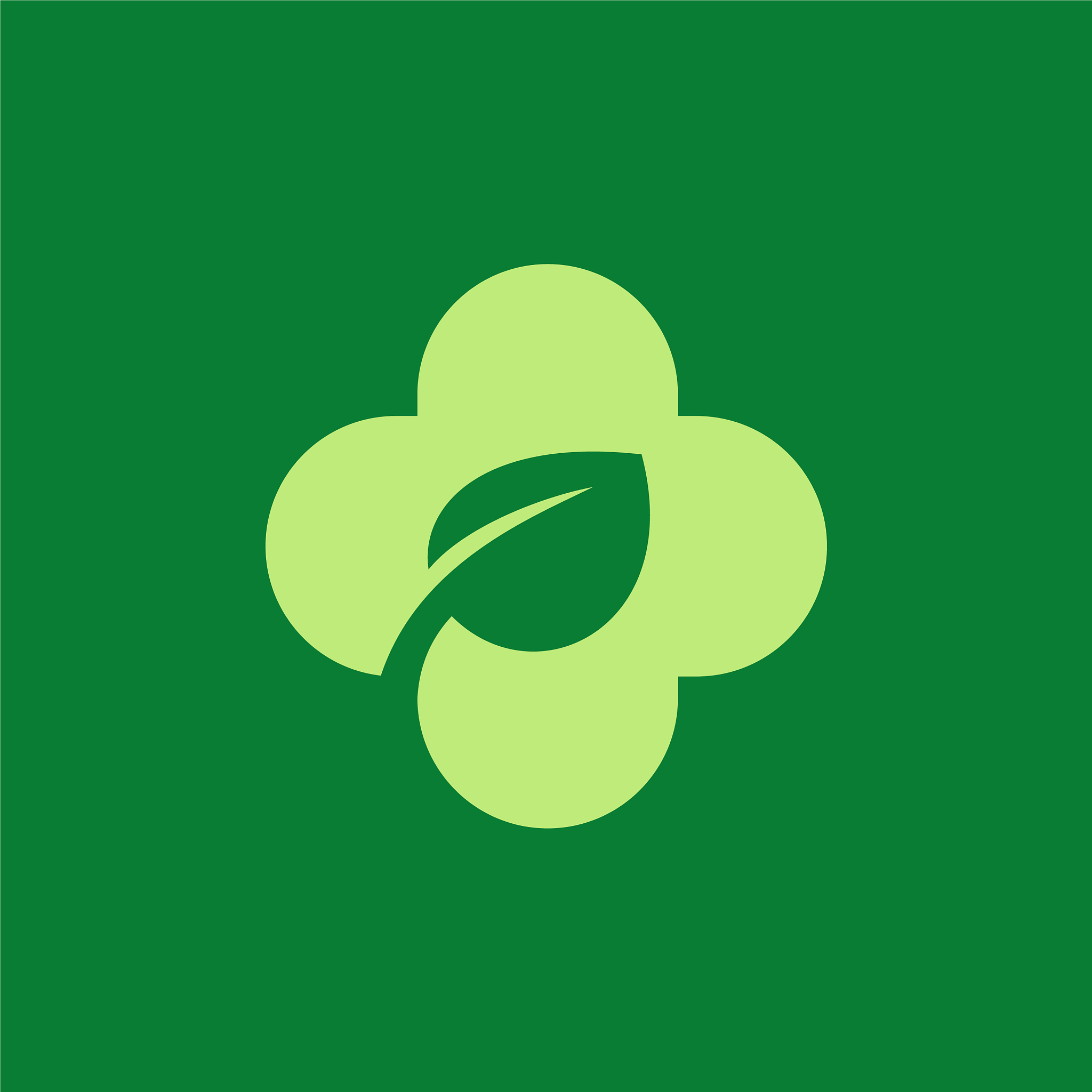 eco leaves cross plus medical logo icon design