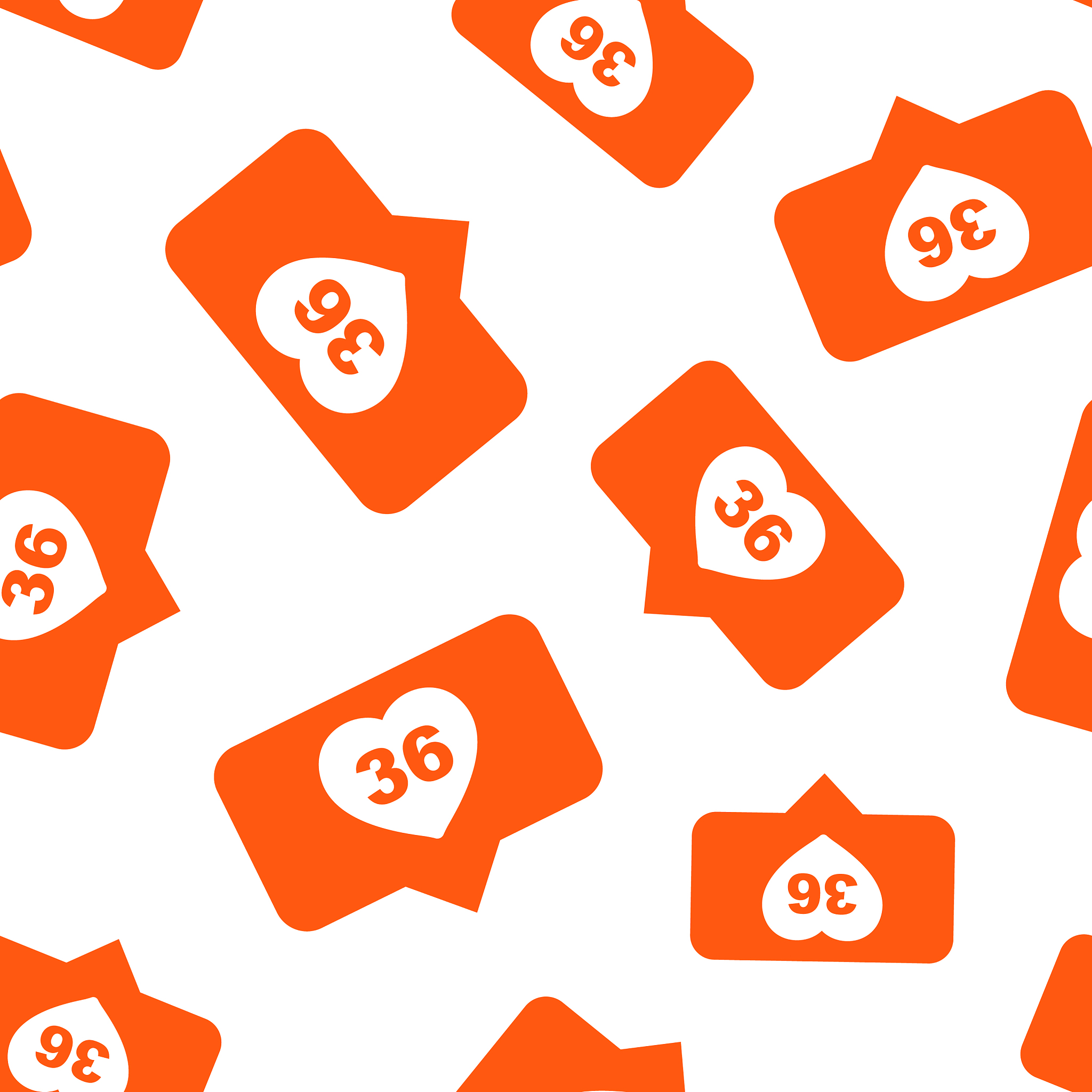 like comment follower seamless pattern background