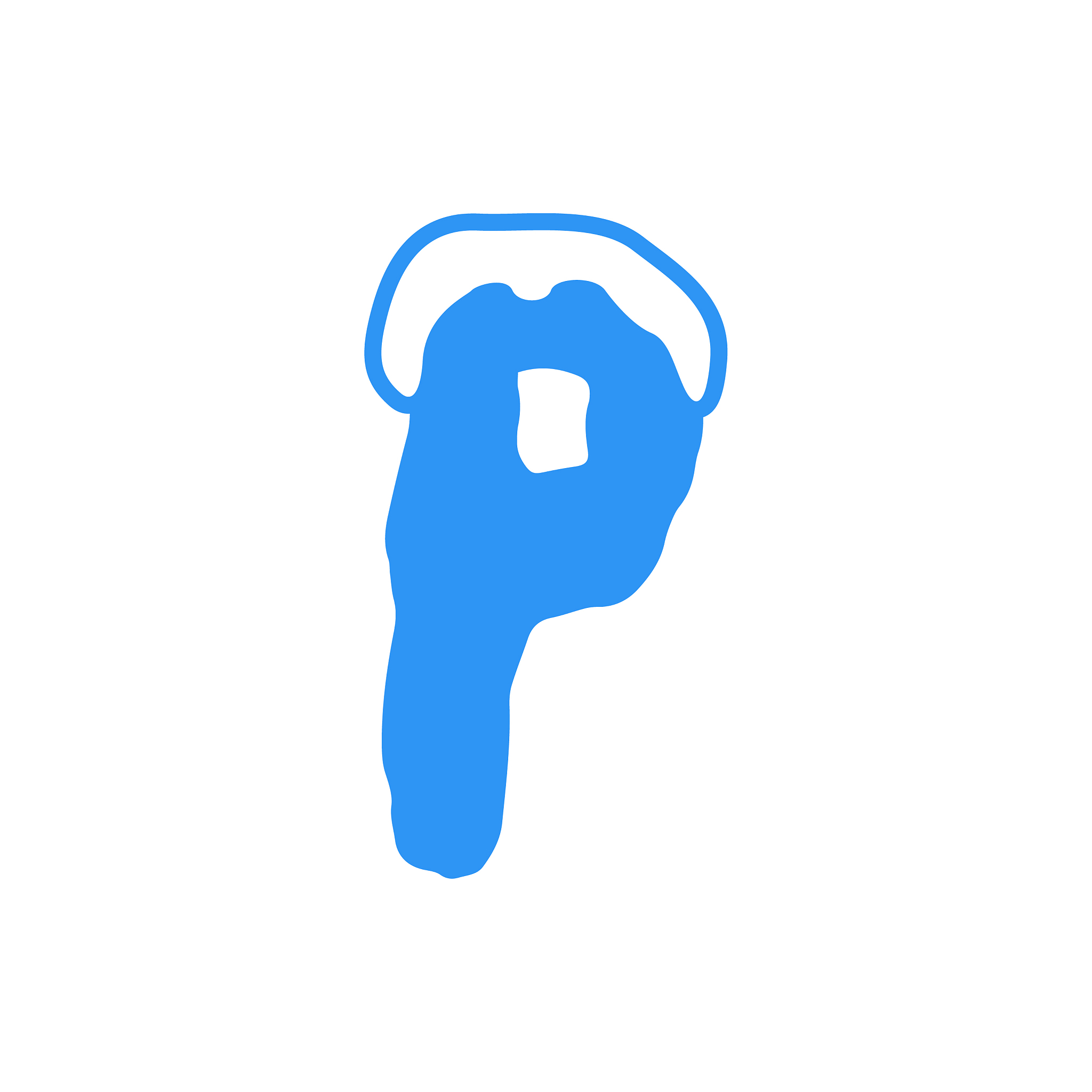 snow letter logo p