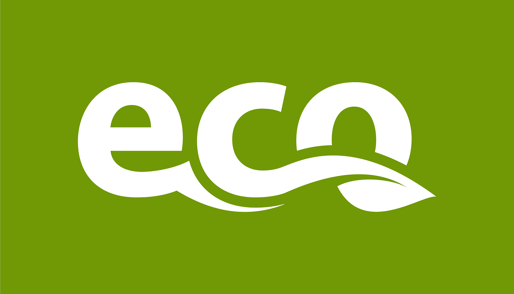 eco logo with leaf