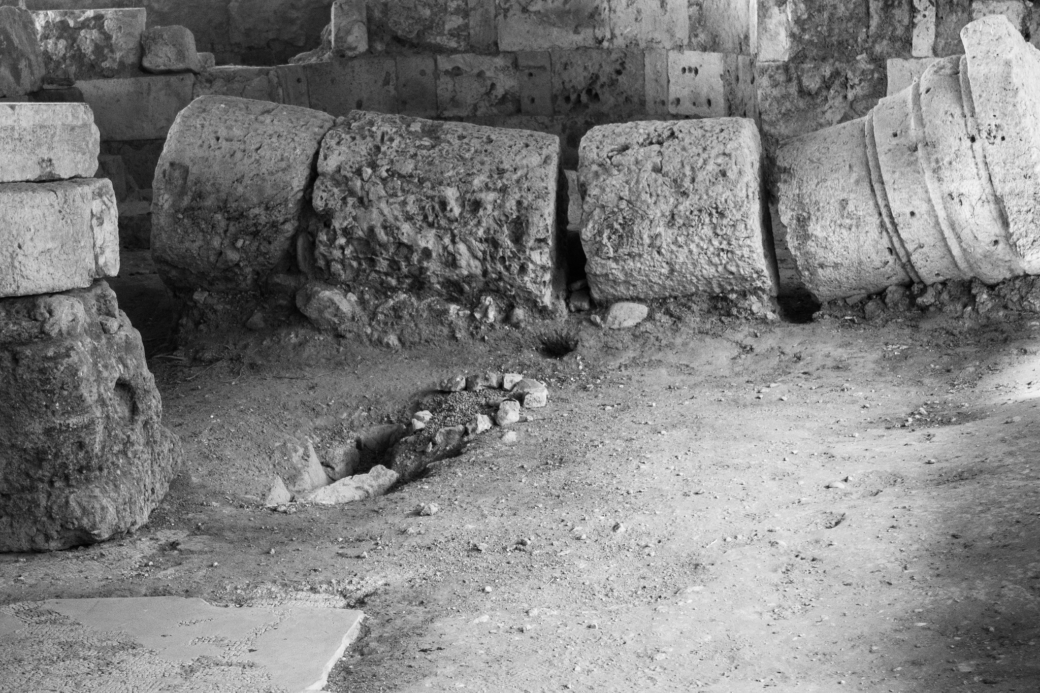 broken columns. soli, north cyprus