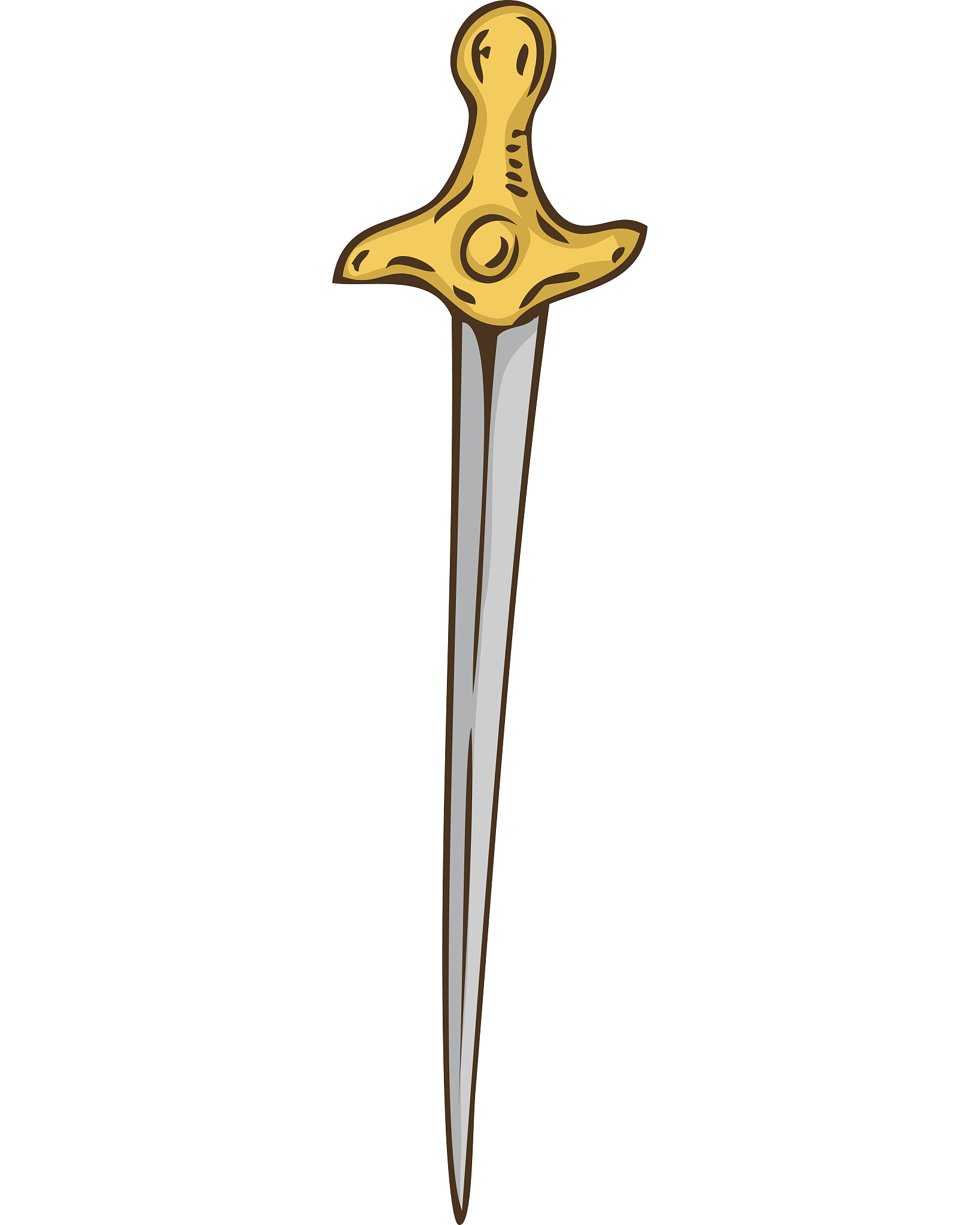 vertical pirate dirk or knife