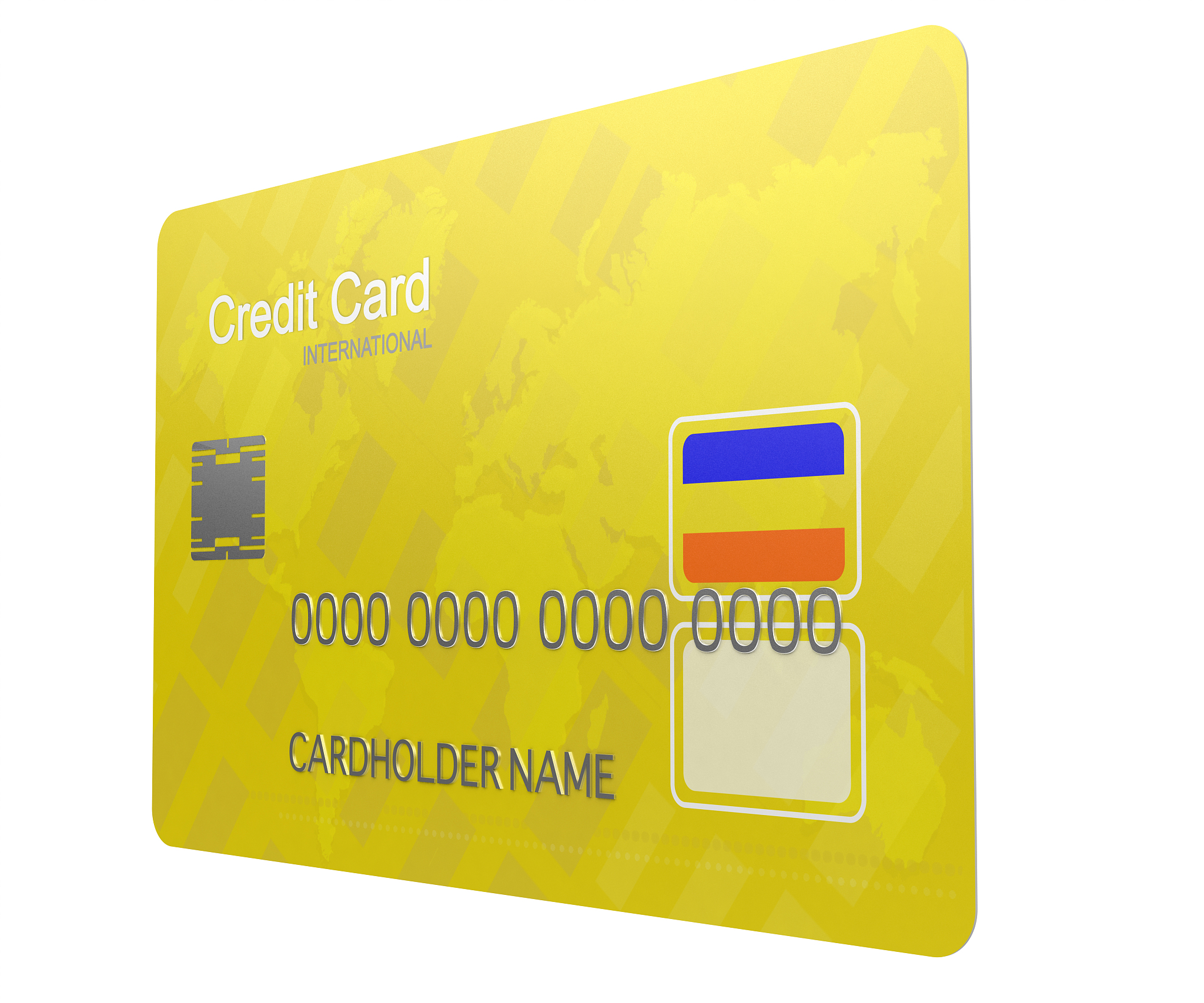 credit card isolated