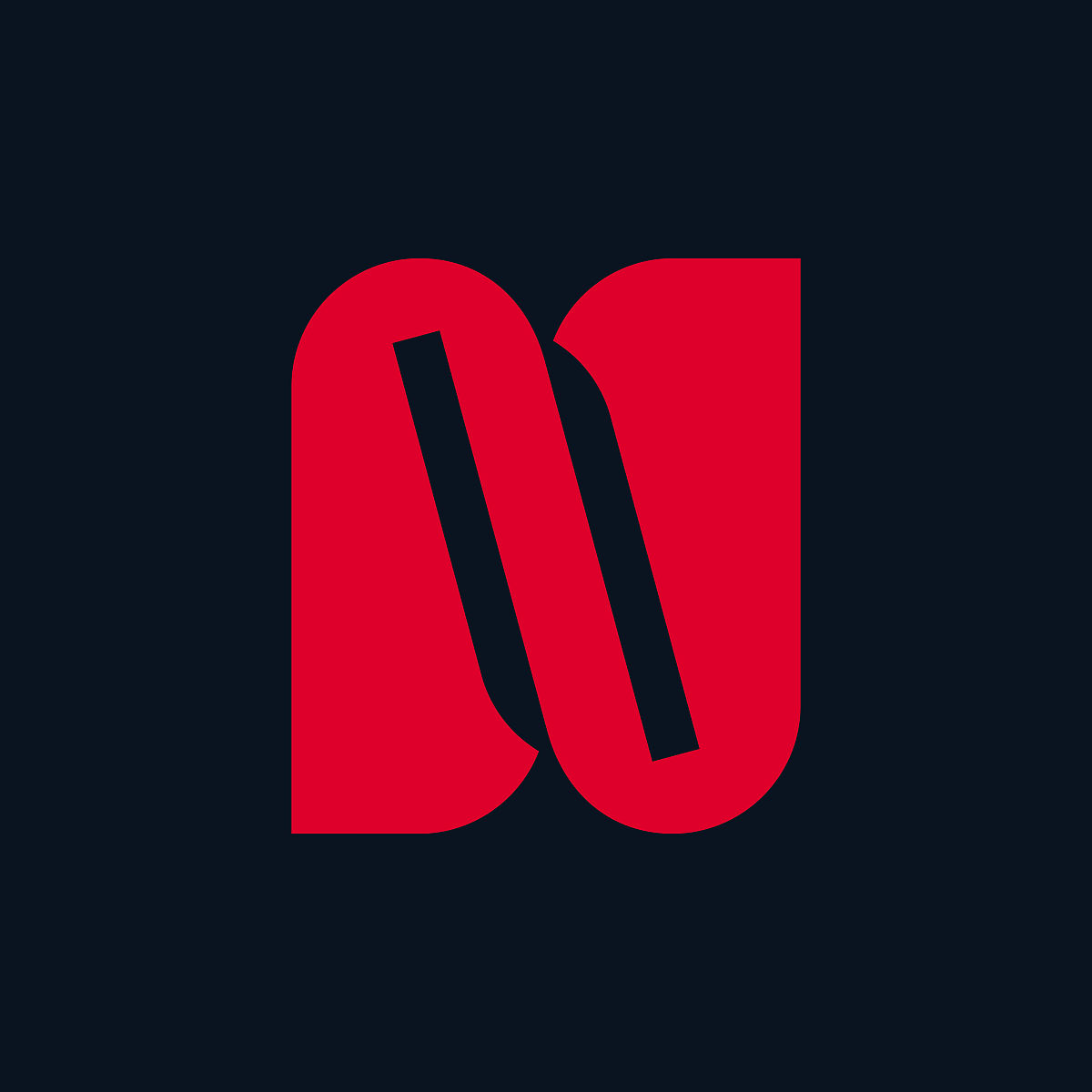 字母n标志.图标设计