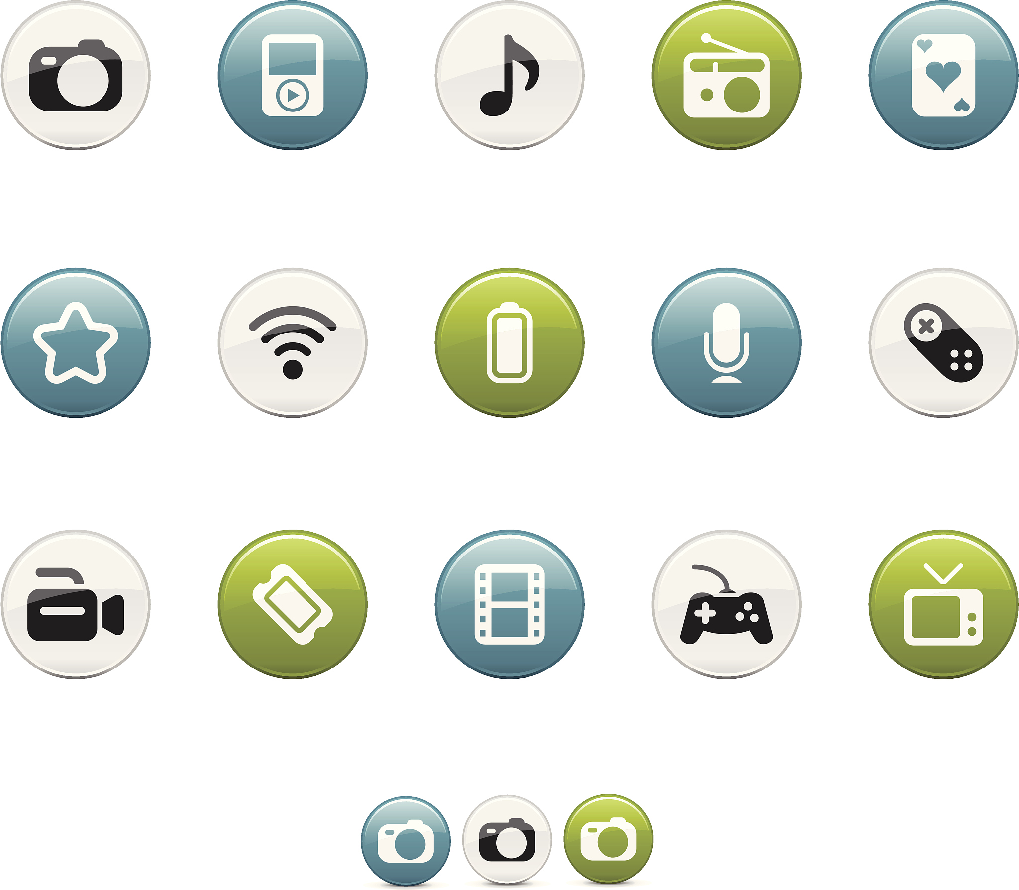 aqua icons | media