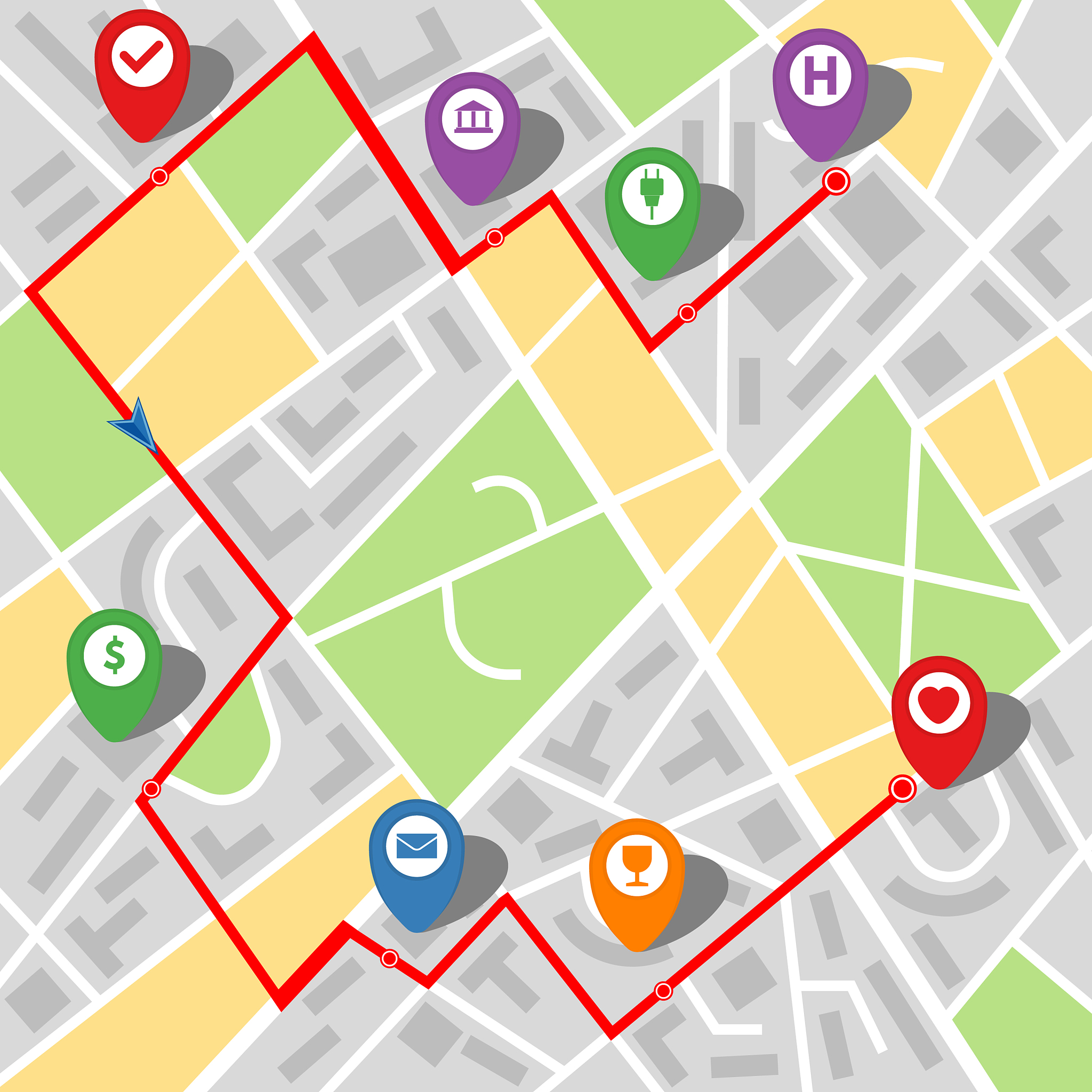 city map of an imaginary city