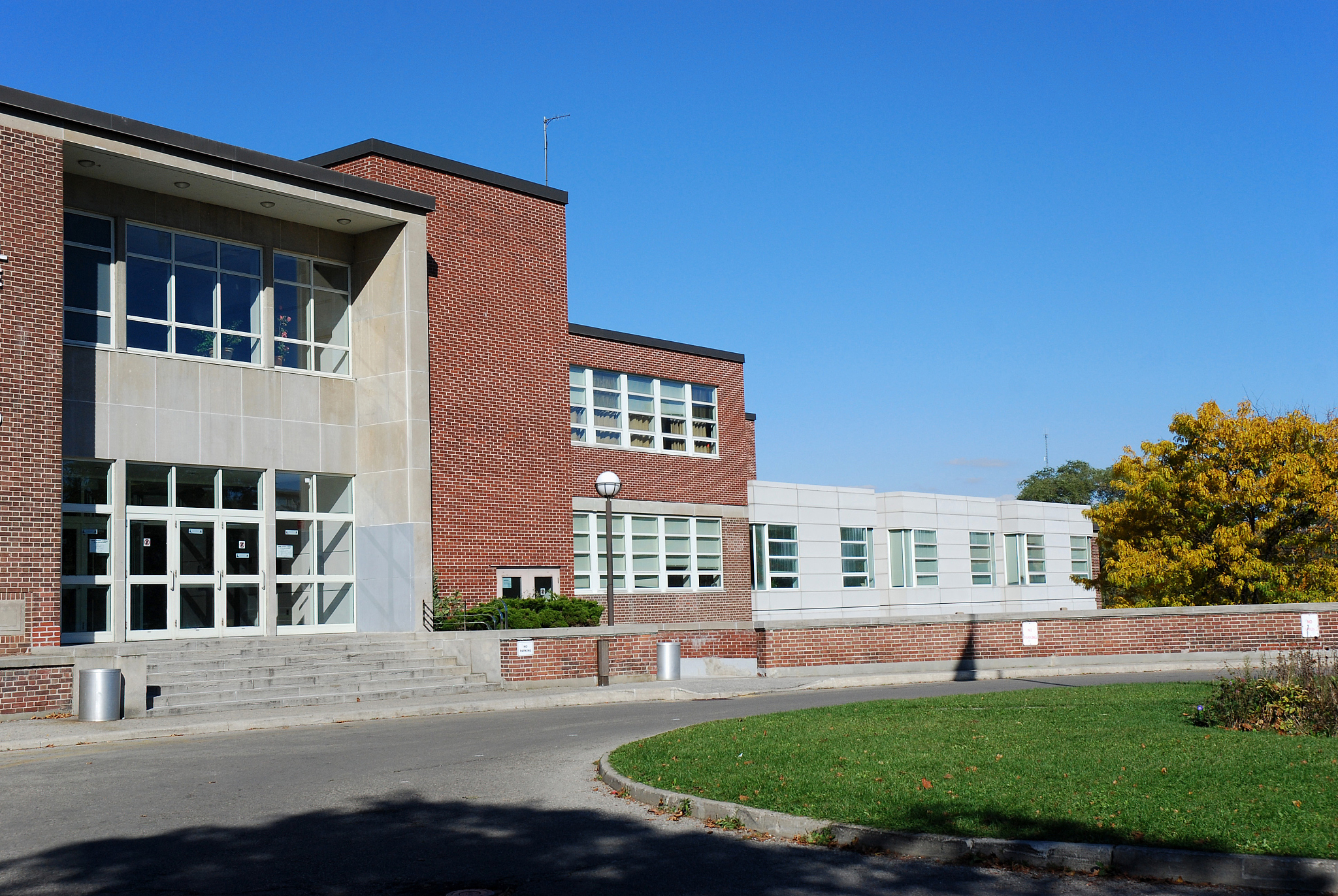 high school building