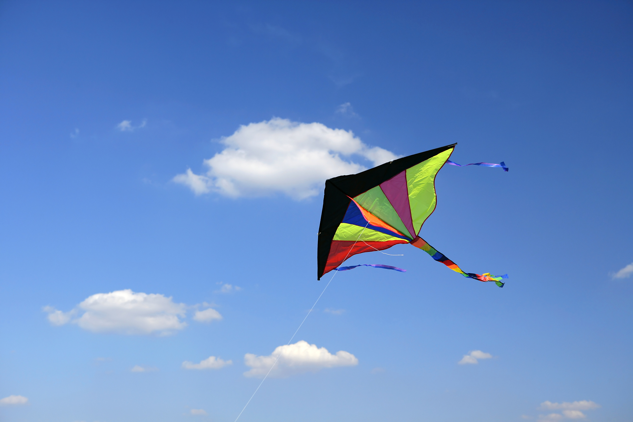 flying kite