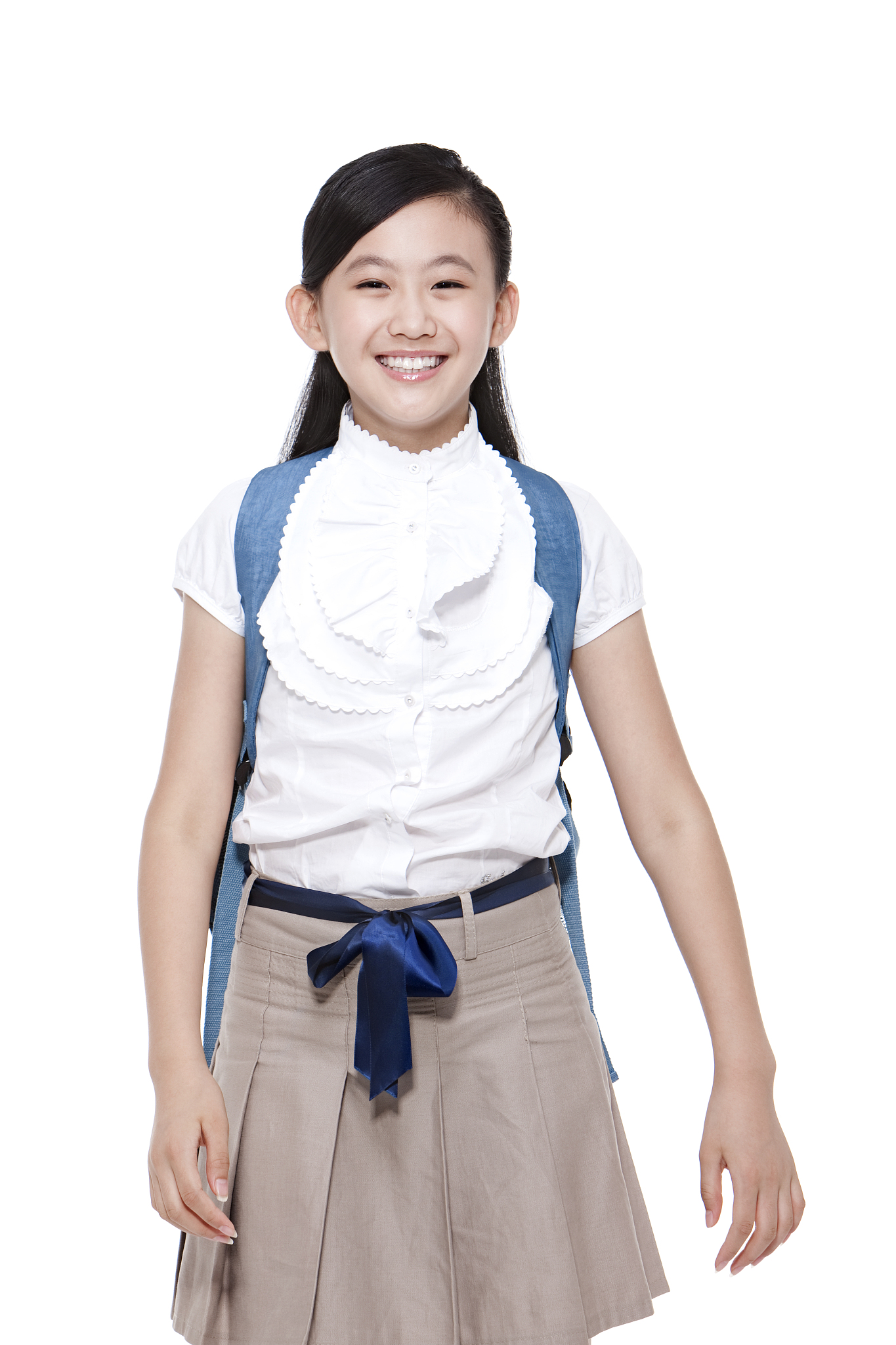 小学女生肖像