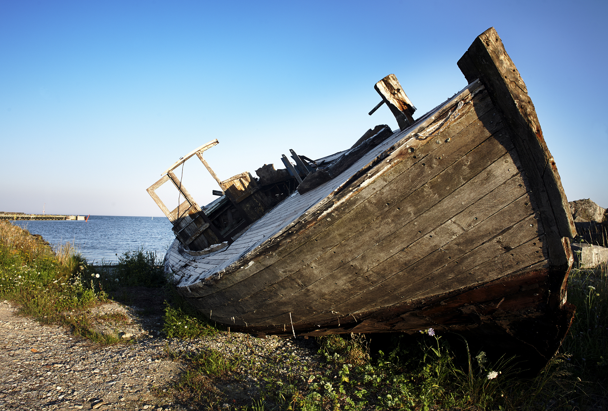 old boat wreck