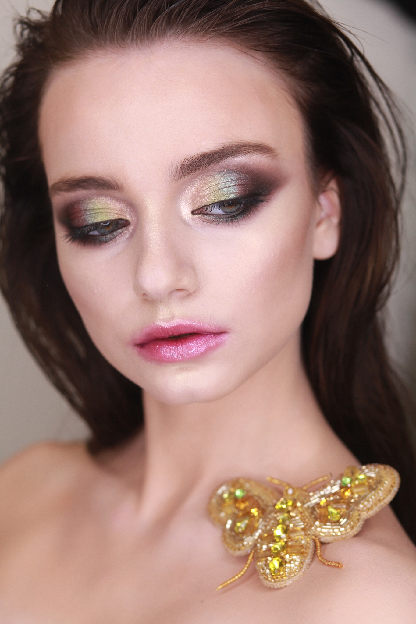 close-up of beautiful woman