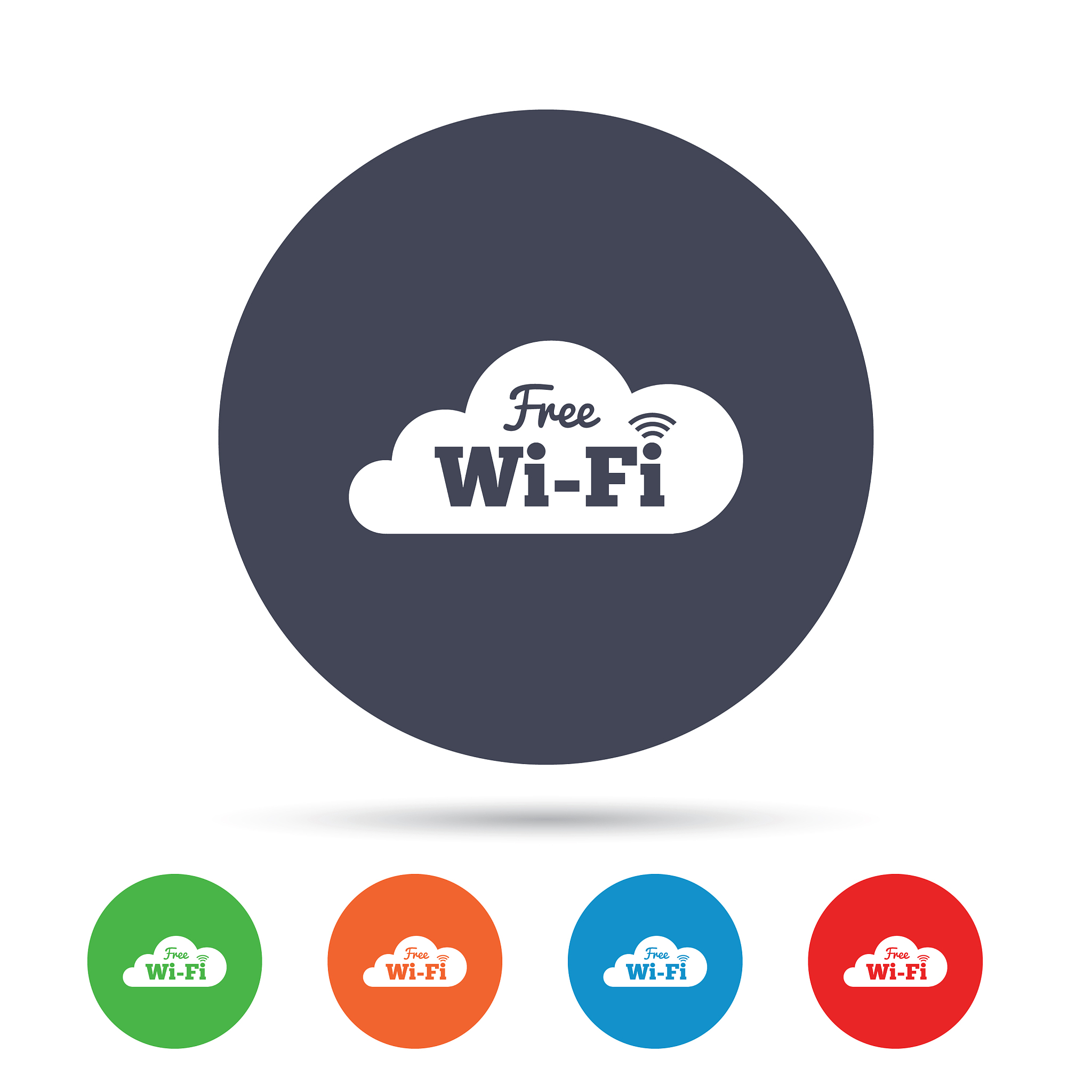 free wifi sign wifi symbol wireless network