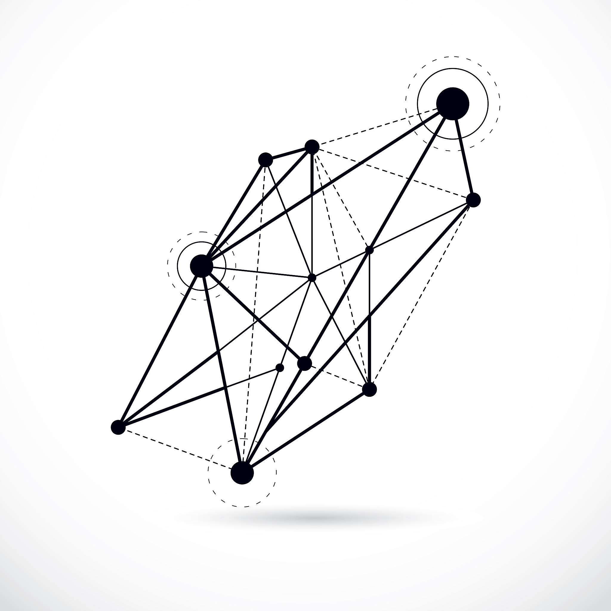 abstract vector background, isometric dimensional shape. innovat