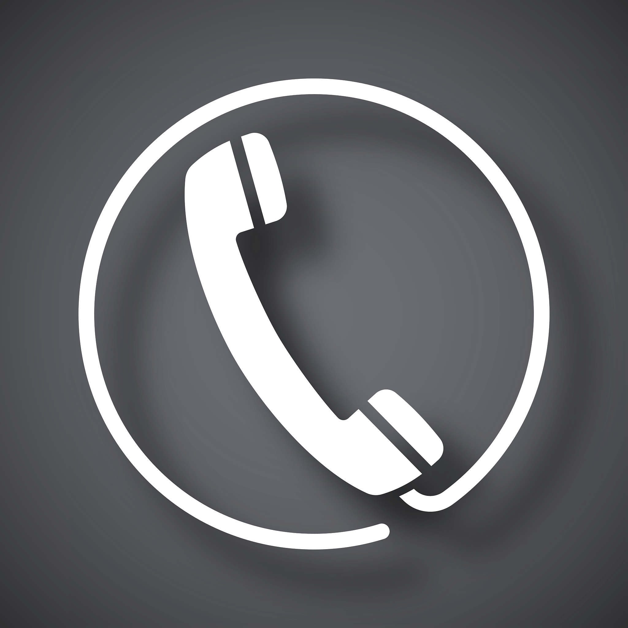 vector telephone receiver icon
