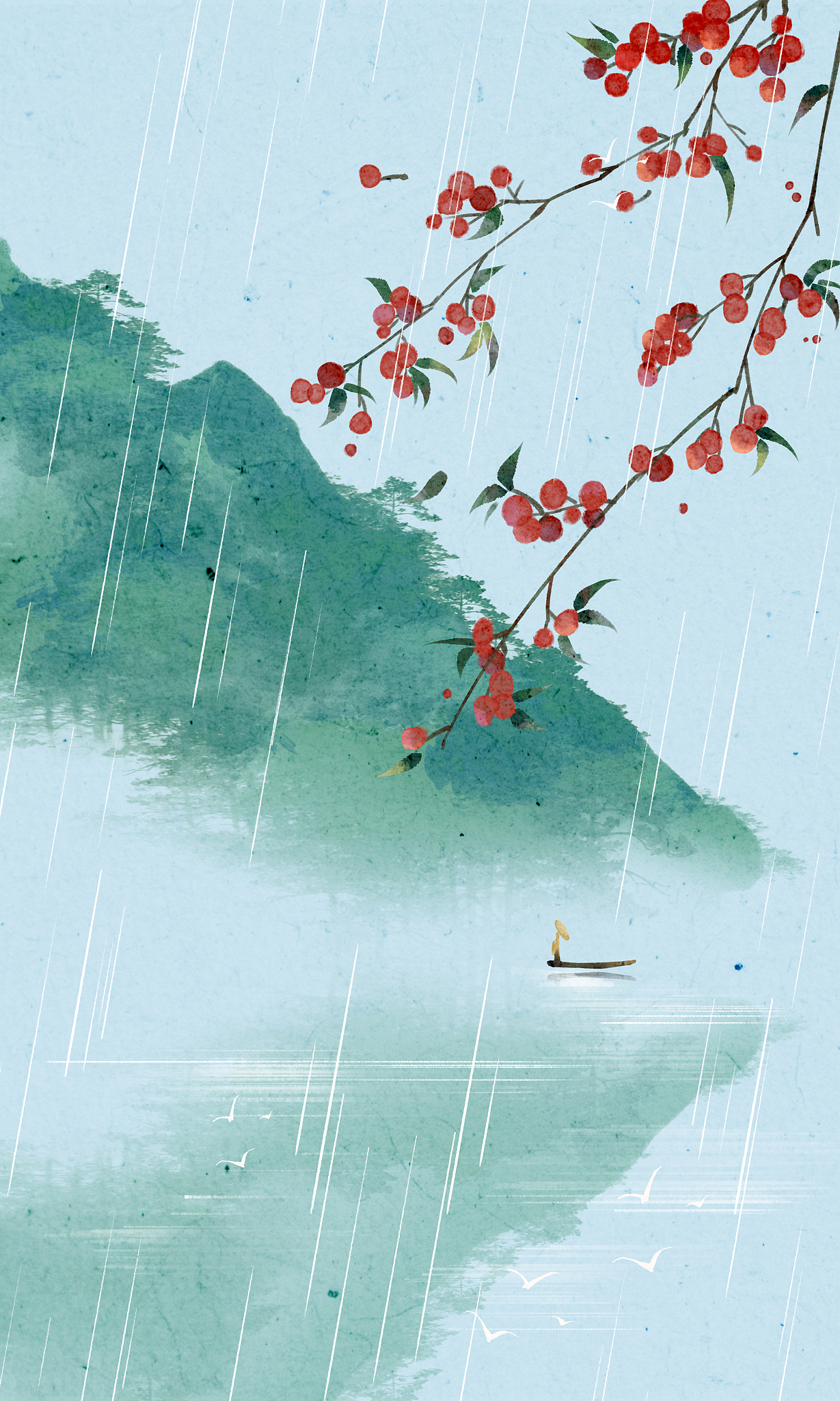 梦中诗雨洒花林：用诗雨写一句优美的诗词