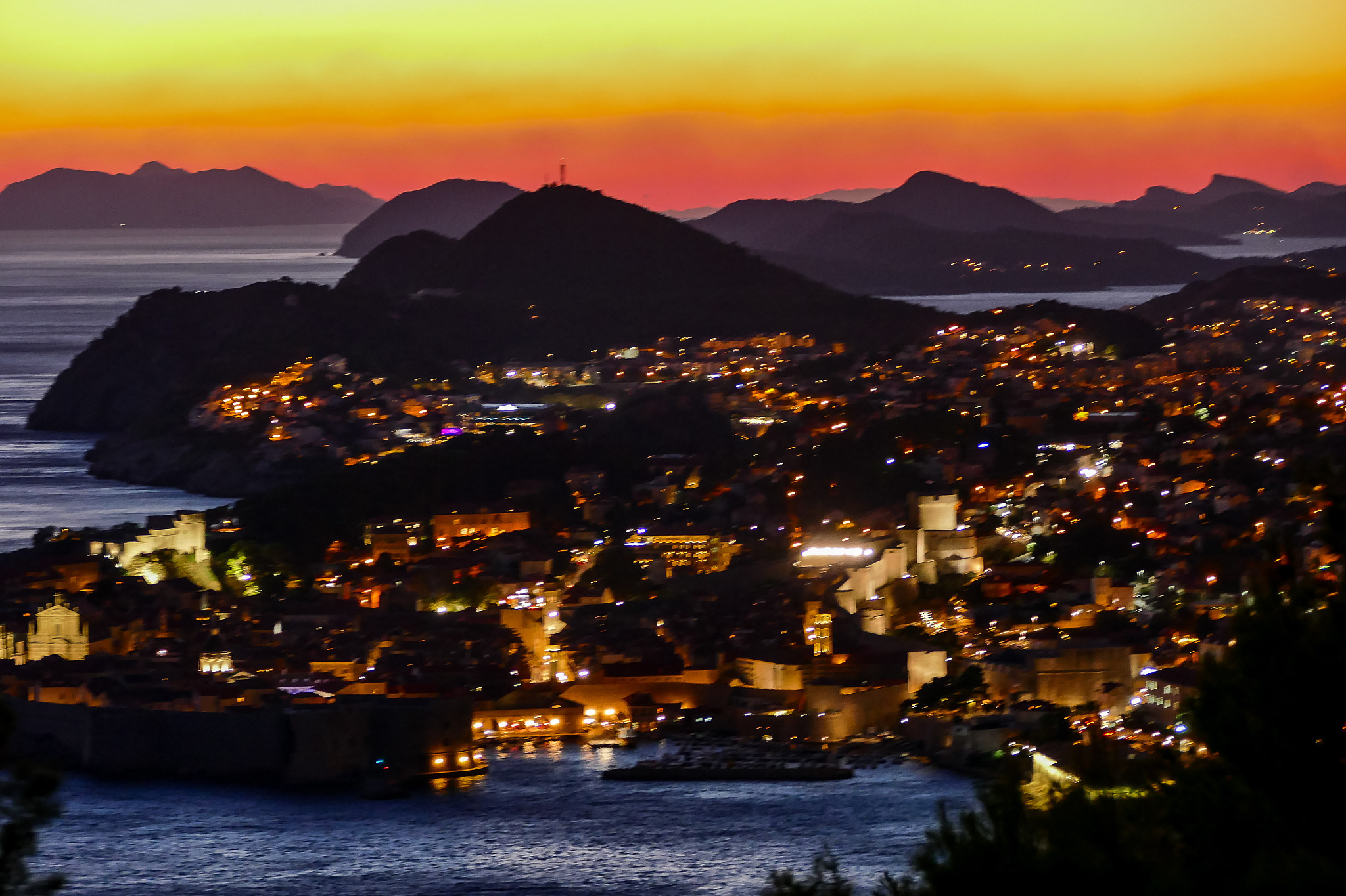 view of town of dubrovnik in croatia, digital photo picture as a