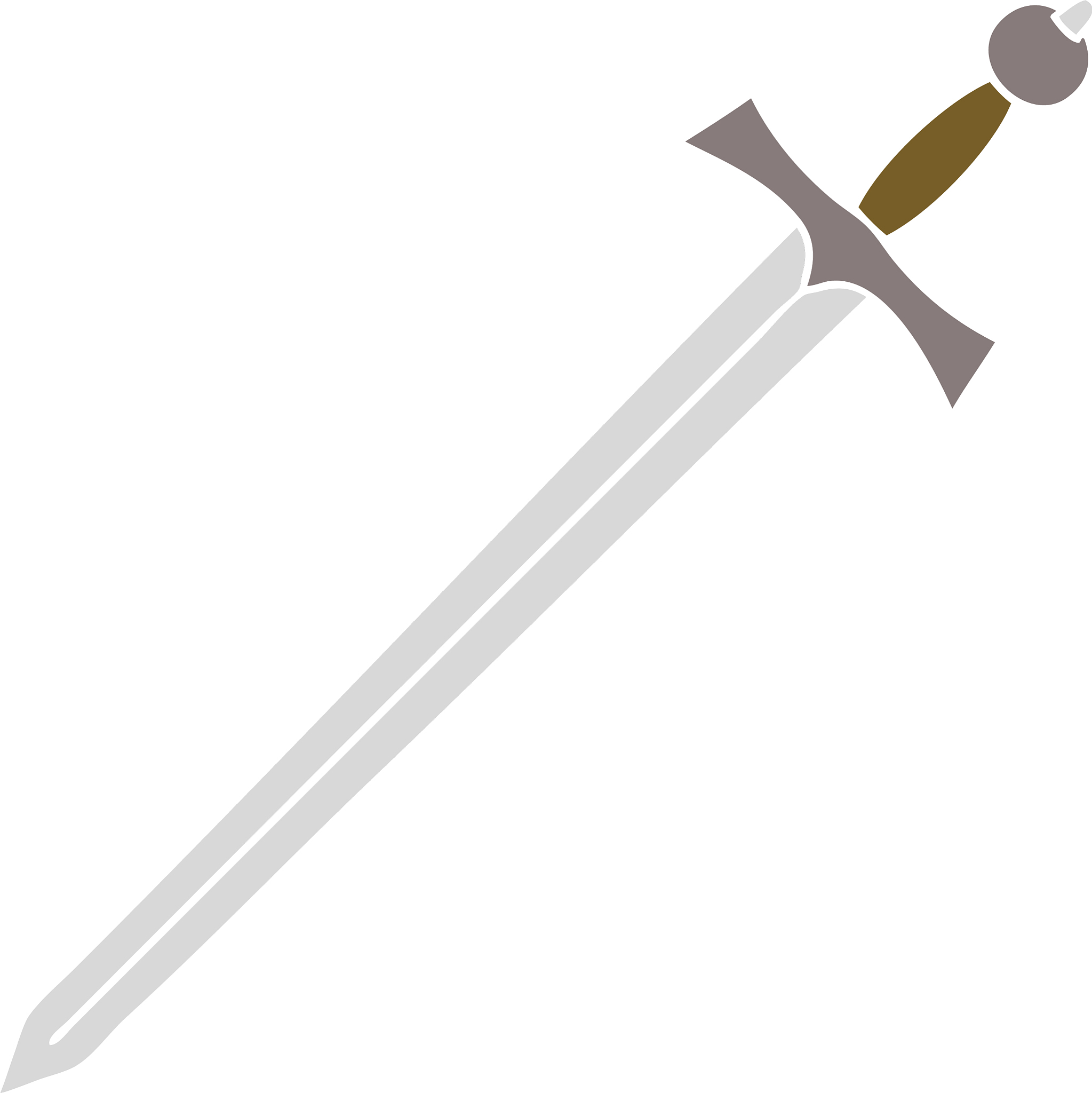 quirky hand drawn cartoon sword