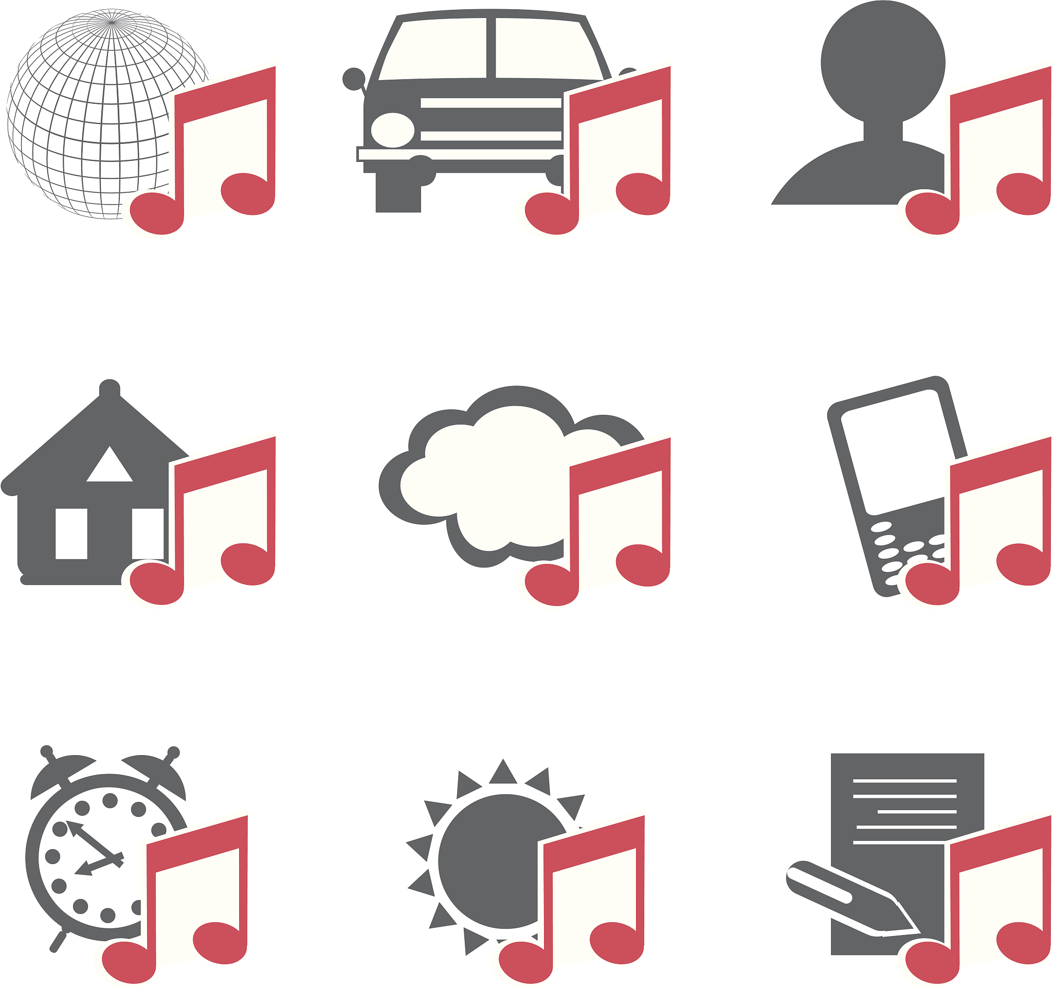 multimedia icons