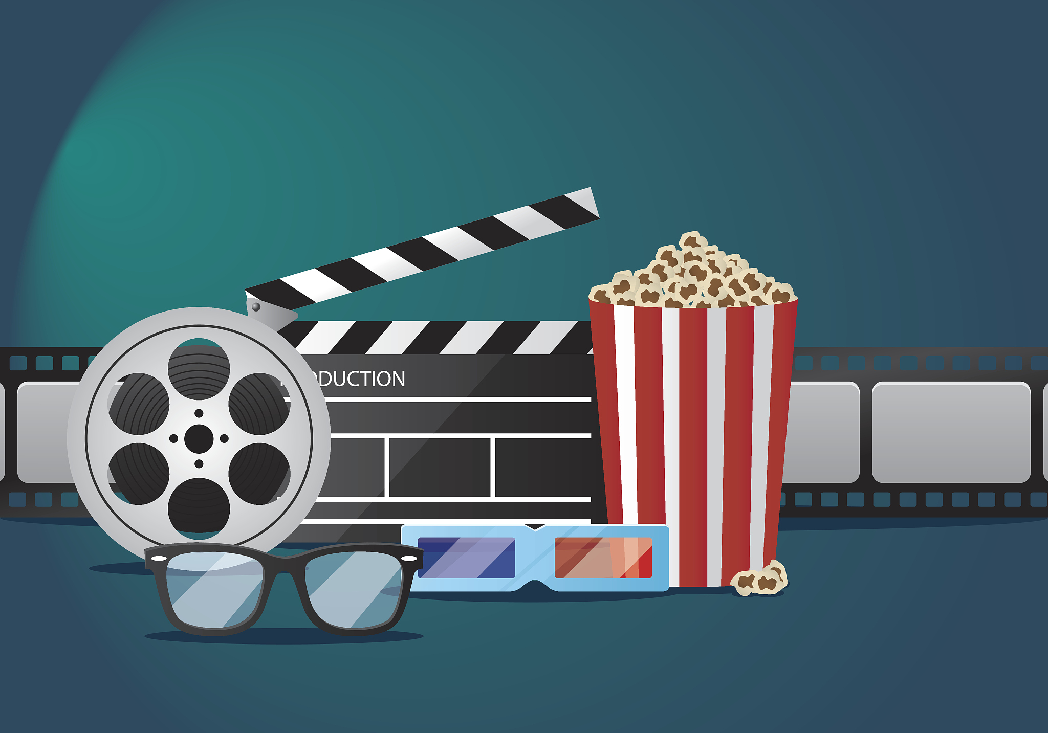 movie and cinemas illustration