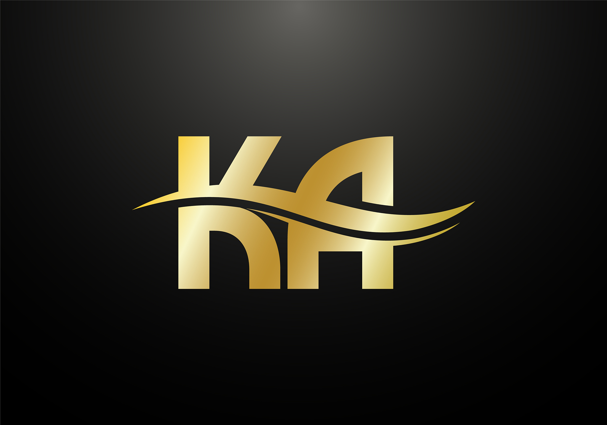 initial monogram letter k a logo design template