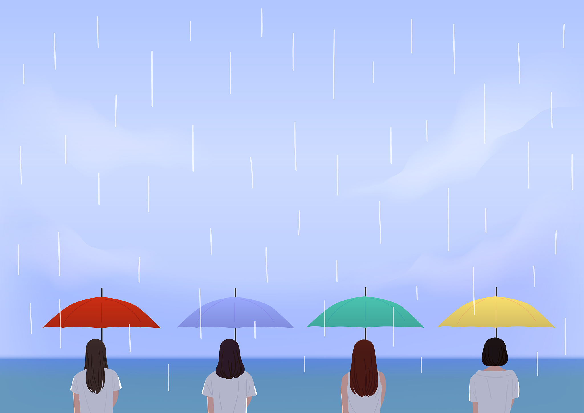Caught in the Rain: A Common Experience in This City