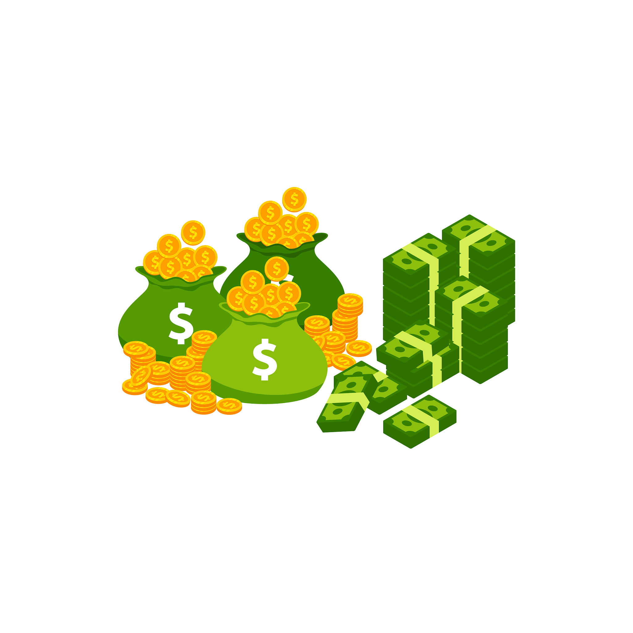 pile cash a lot money green banknote and
