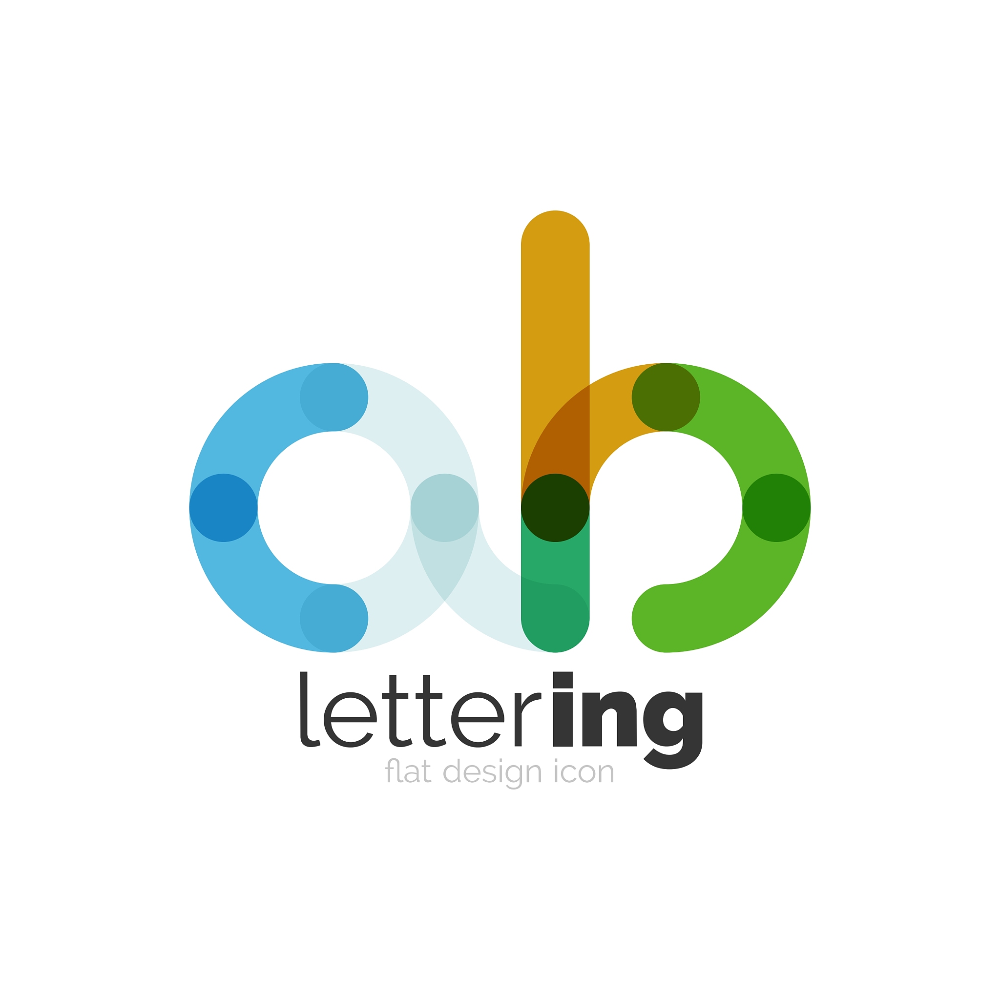 linear business logo letter