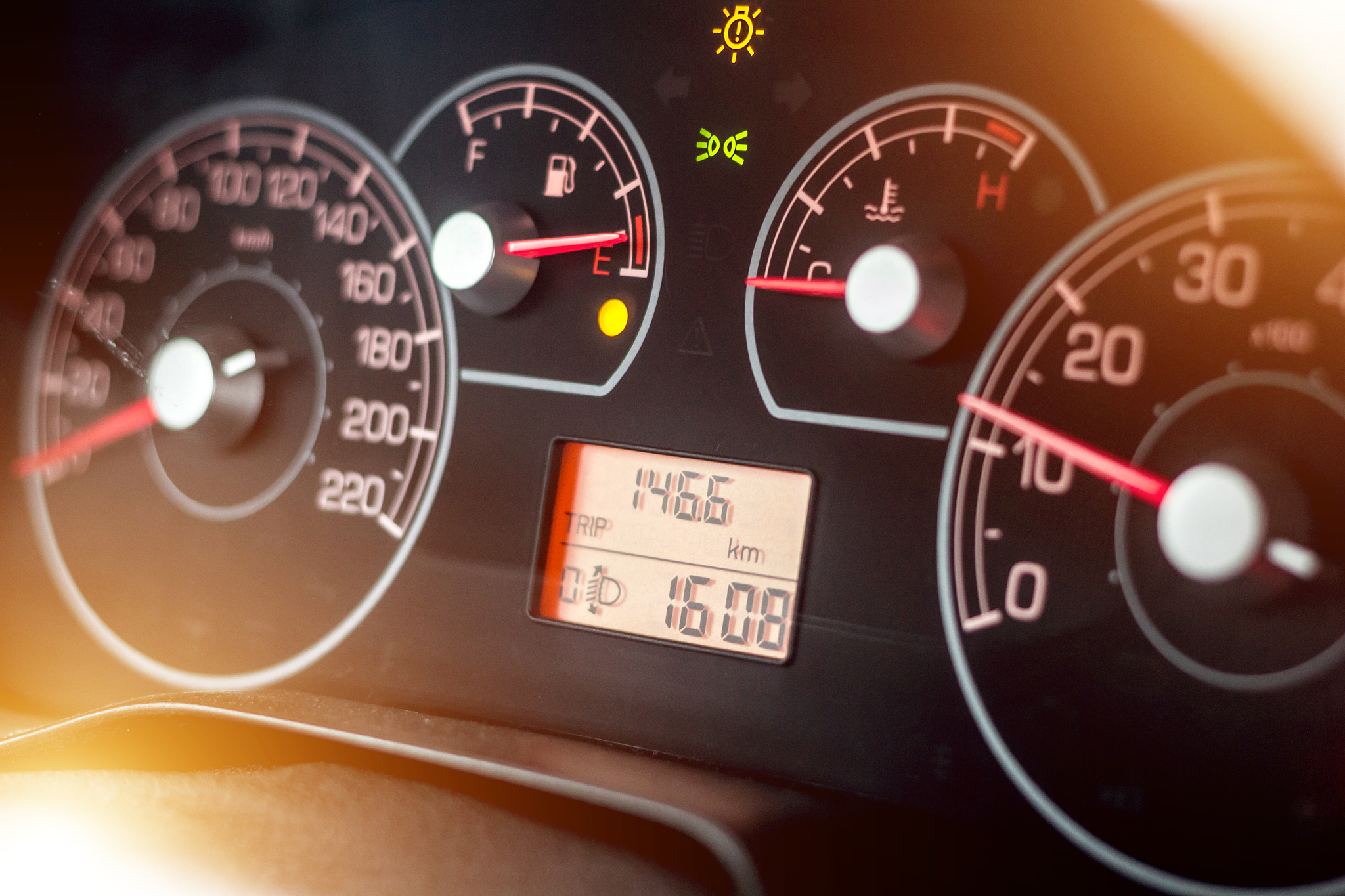 modern car dashboard