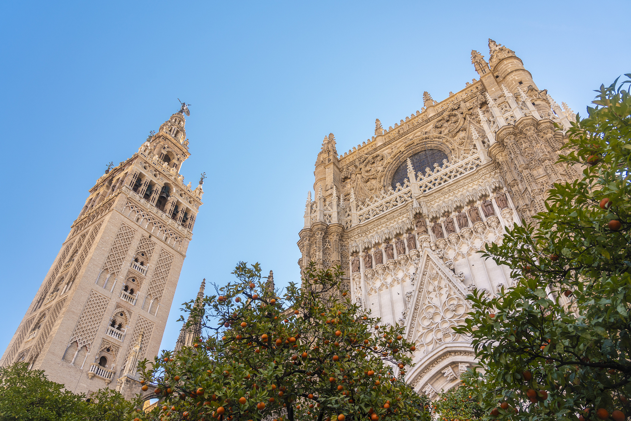 cathedral of seville and la giralda, seville, spain