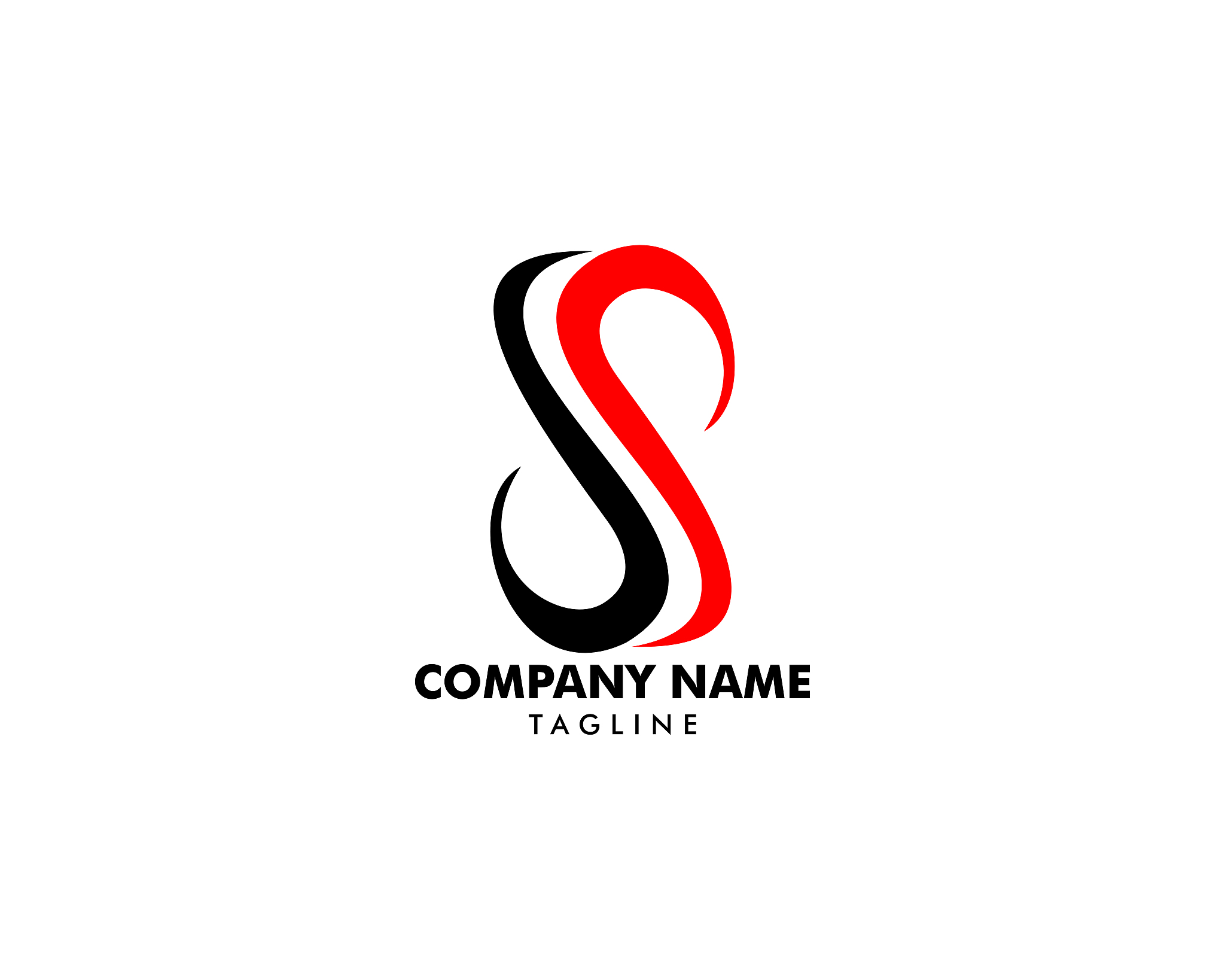 initial letter s   template design