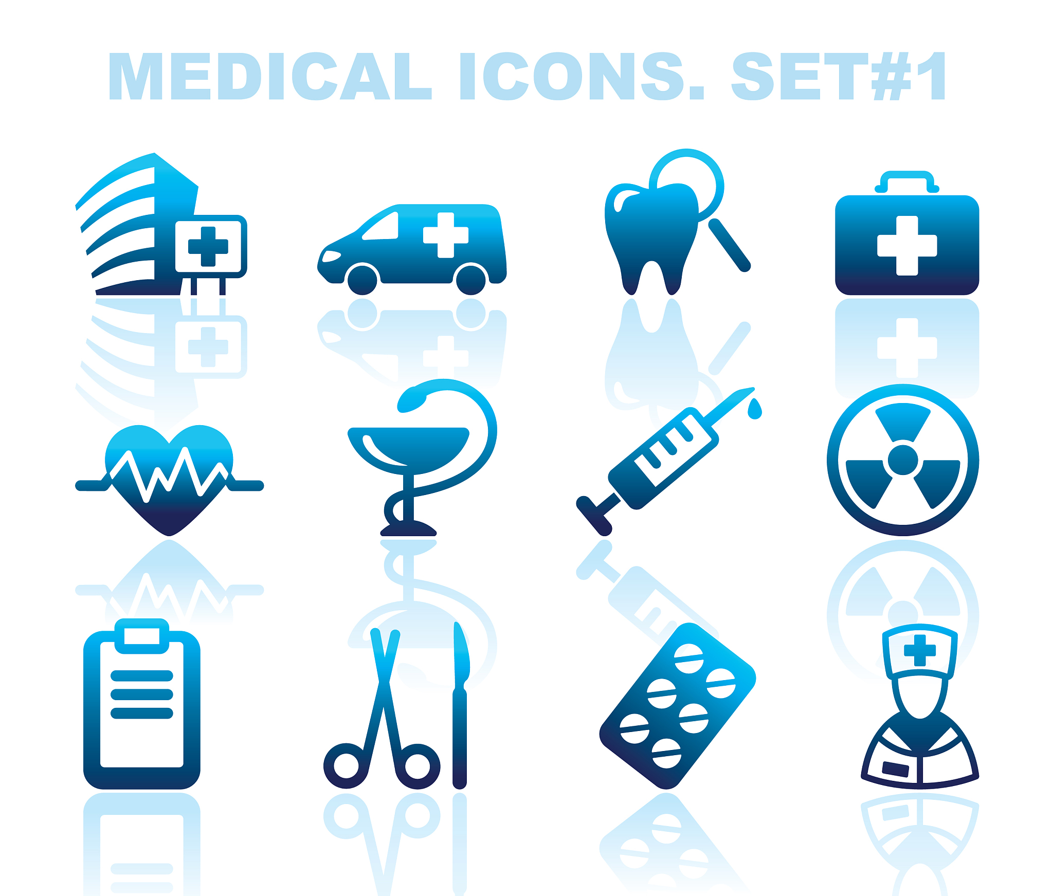 pharma and healthcare icons