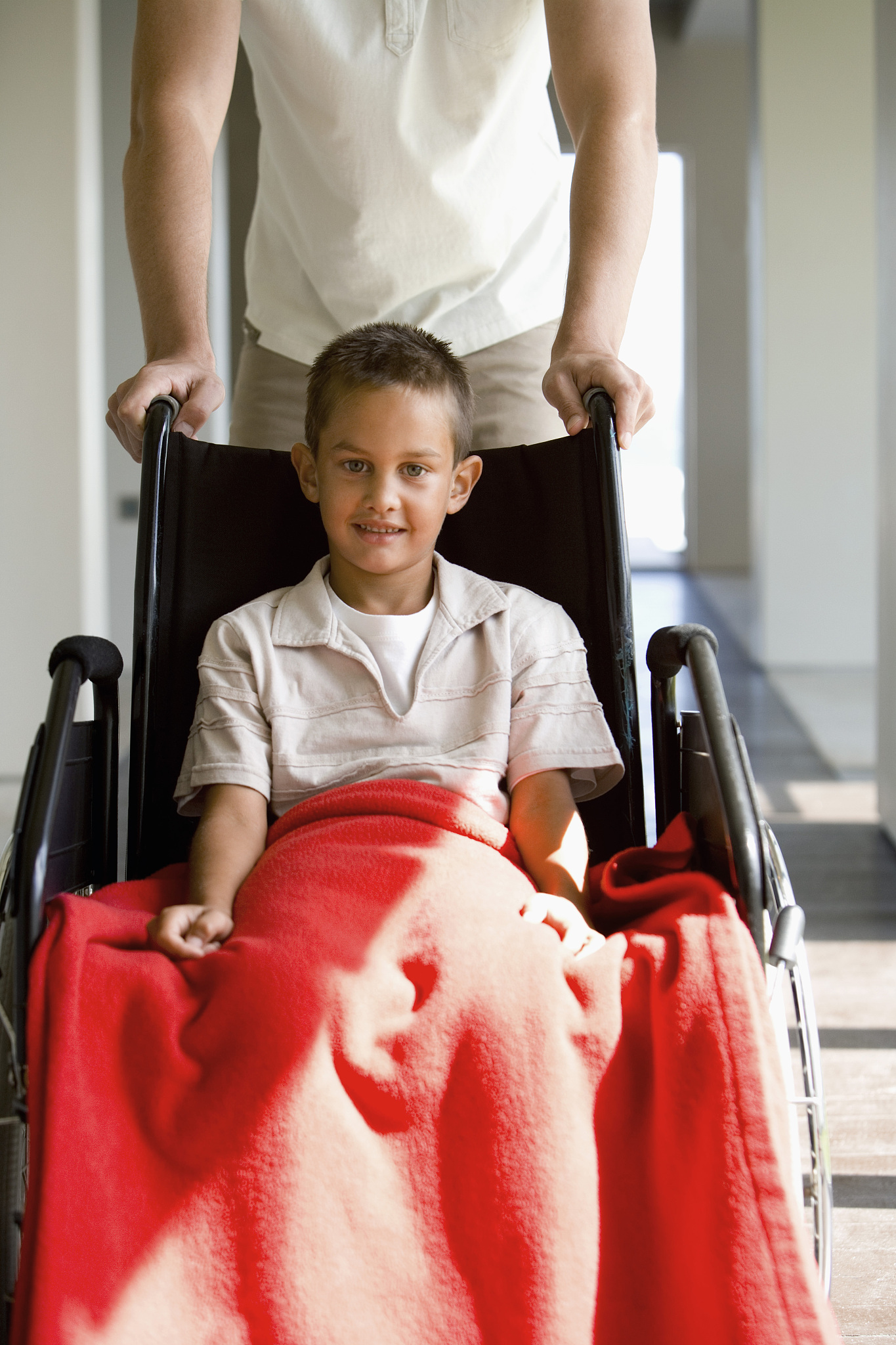 boy in wheelchair