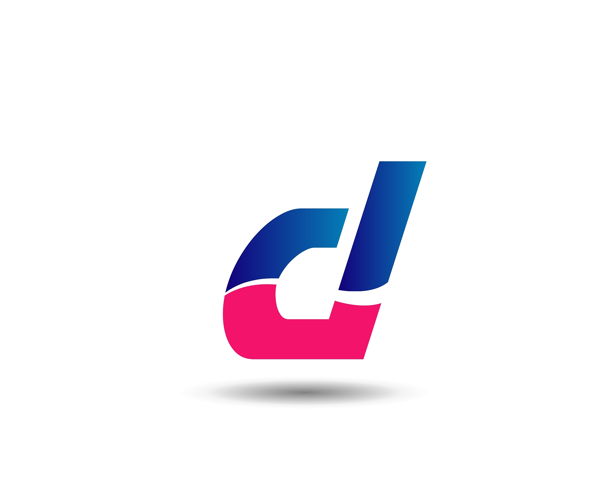 letter d logo icon design template elements