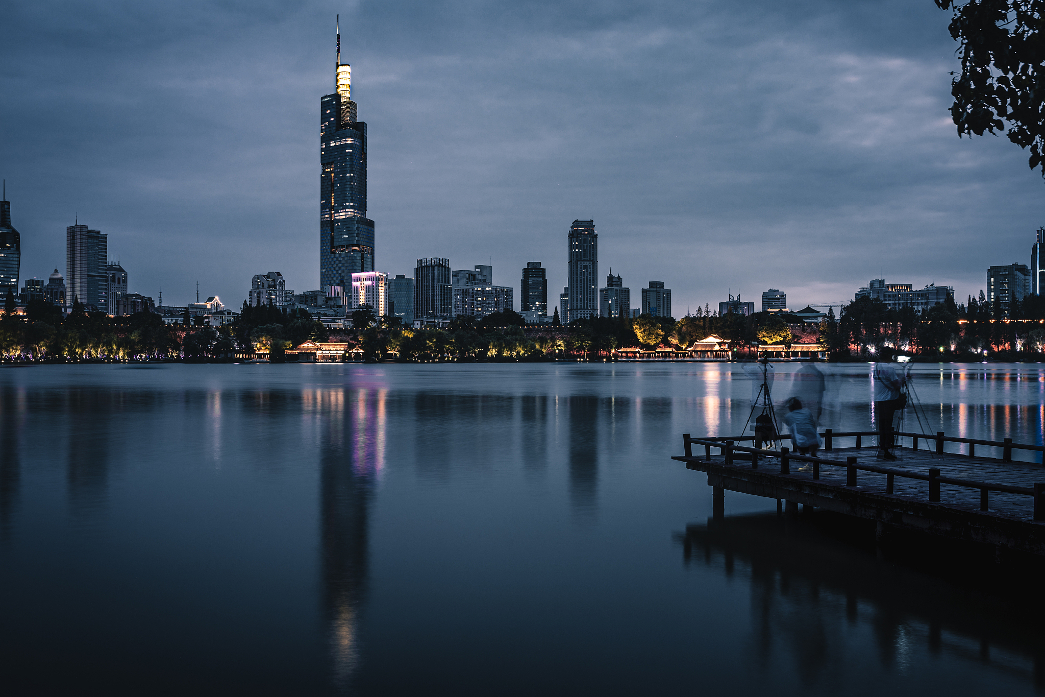 南京玄武湖夜景