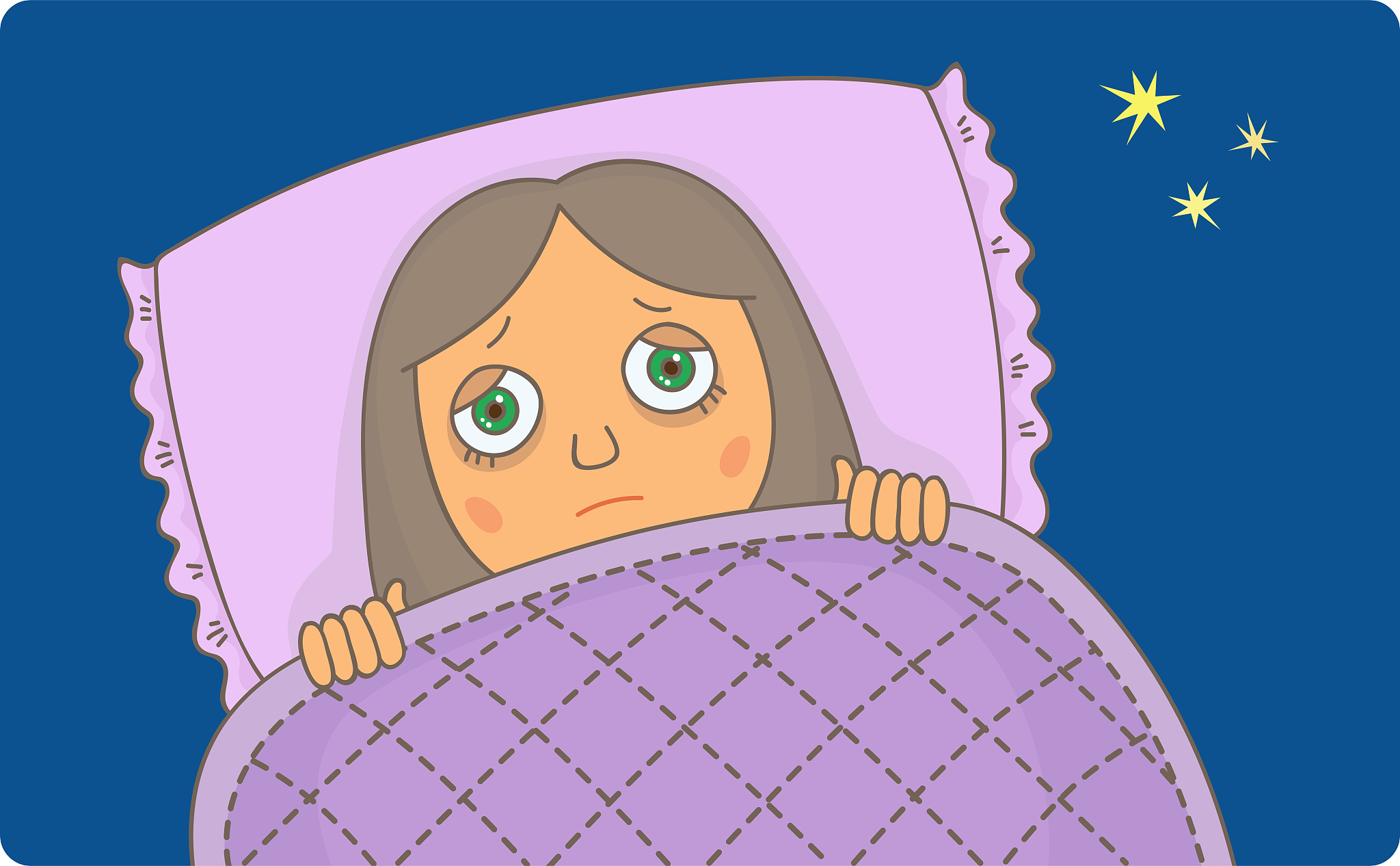 insomnia. woman can not sleep.