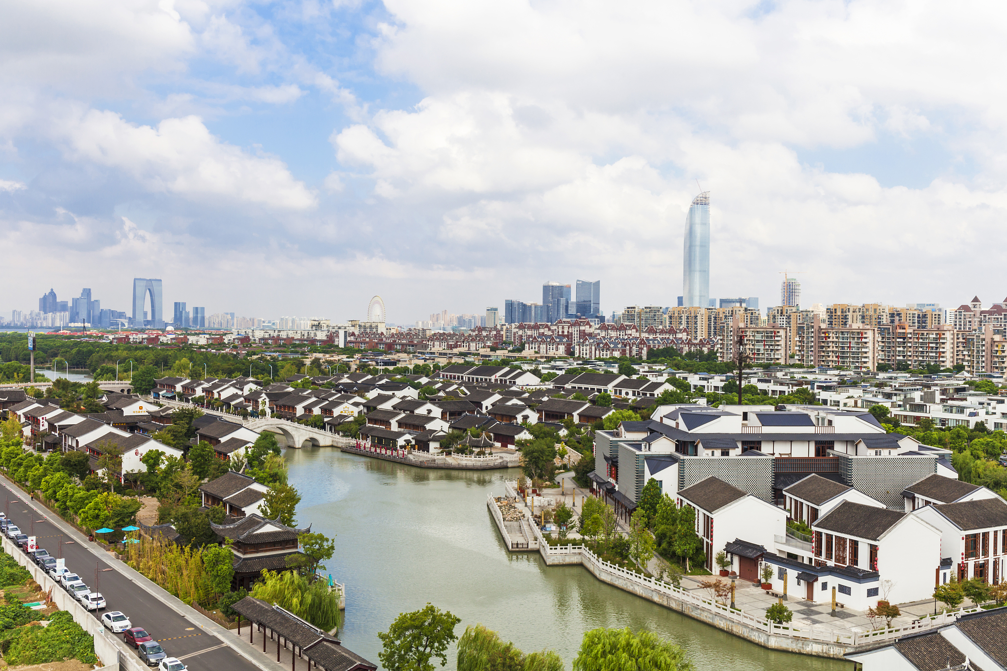 苏州园区与斜塘老街景观