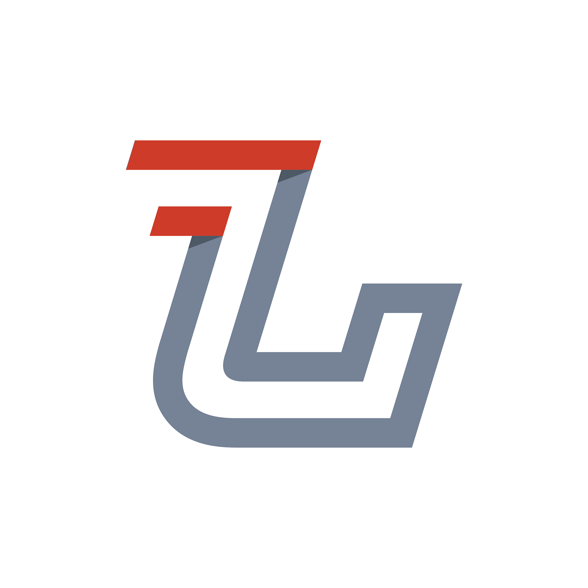 l letter fast speed icon.