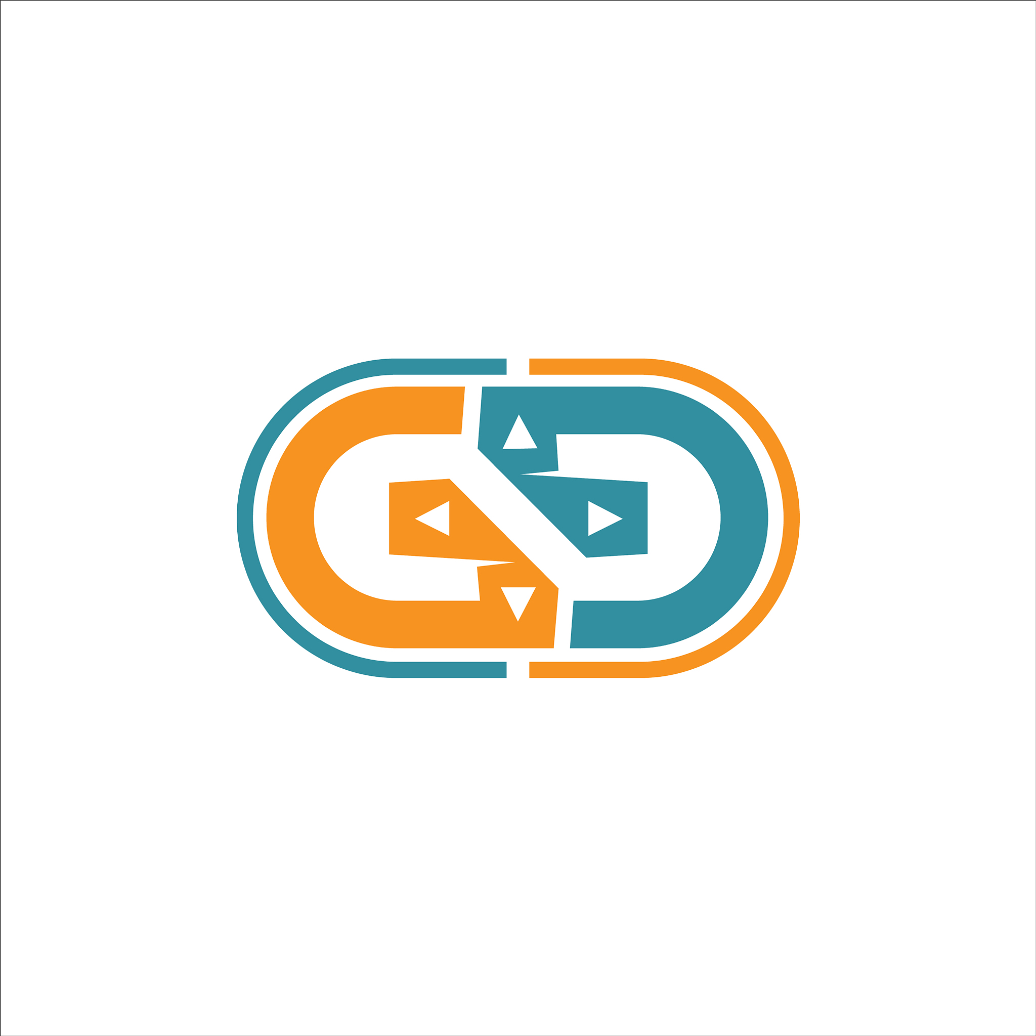initial letter gg or g logo design template