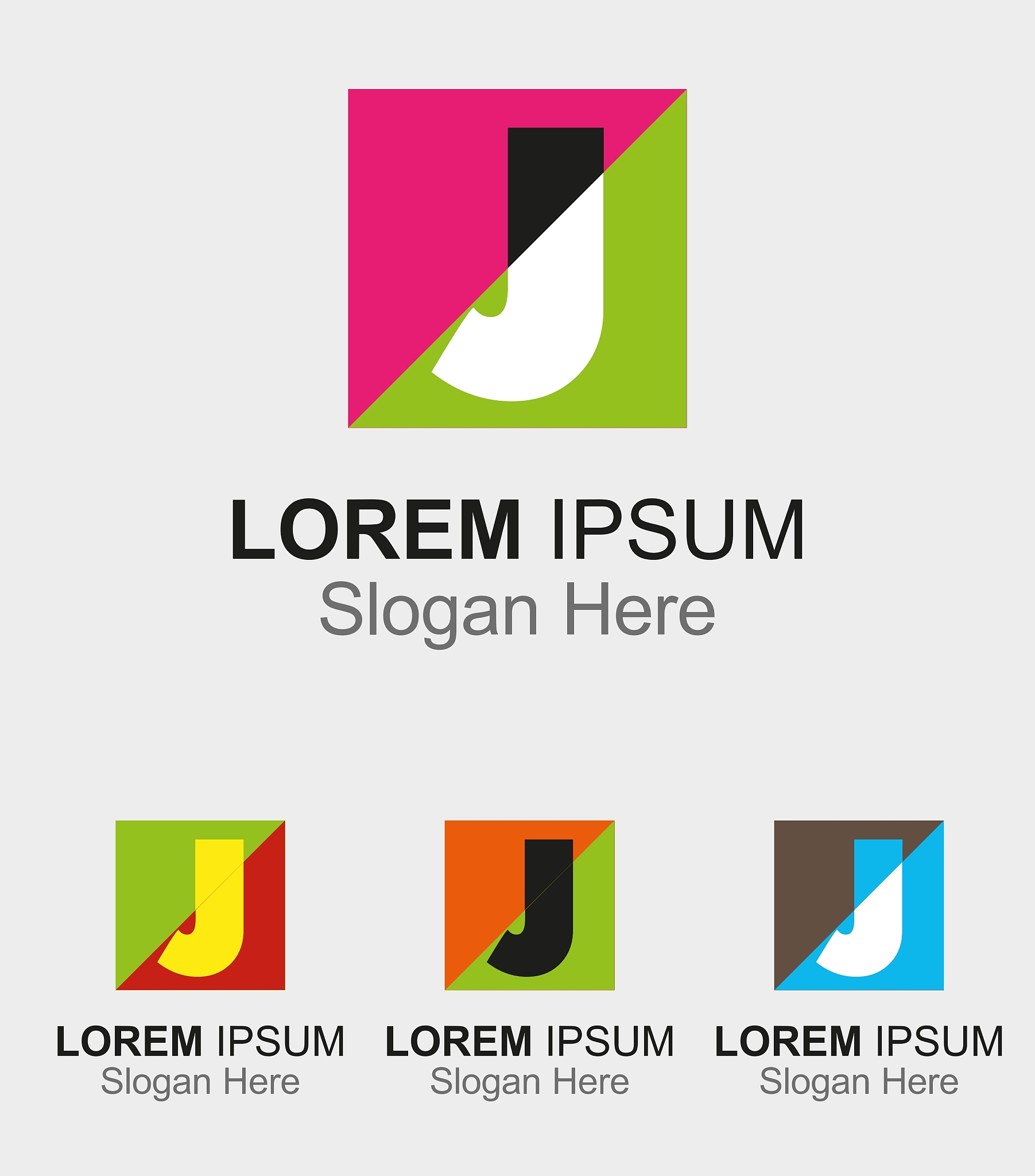 letter j logo design template letter j icon