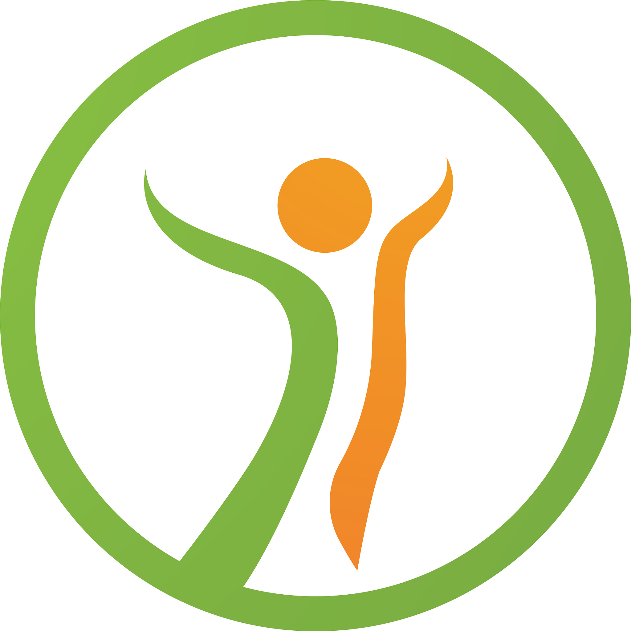 human character logo sign