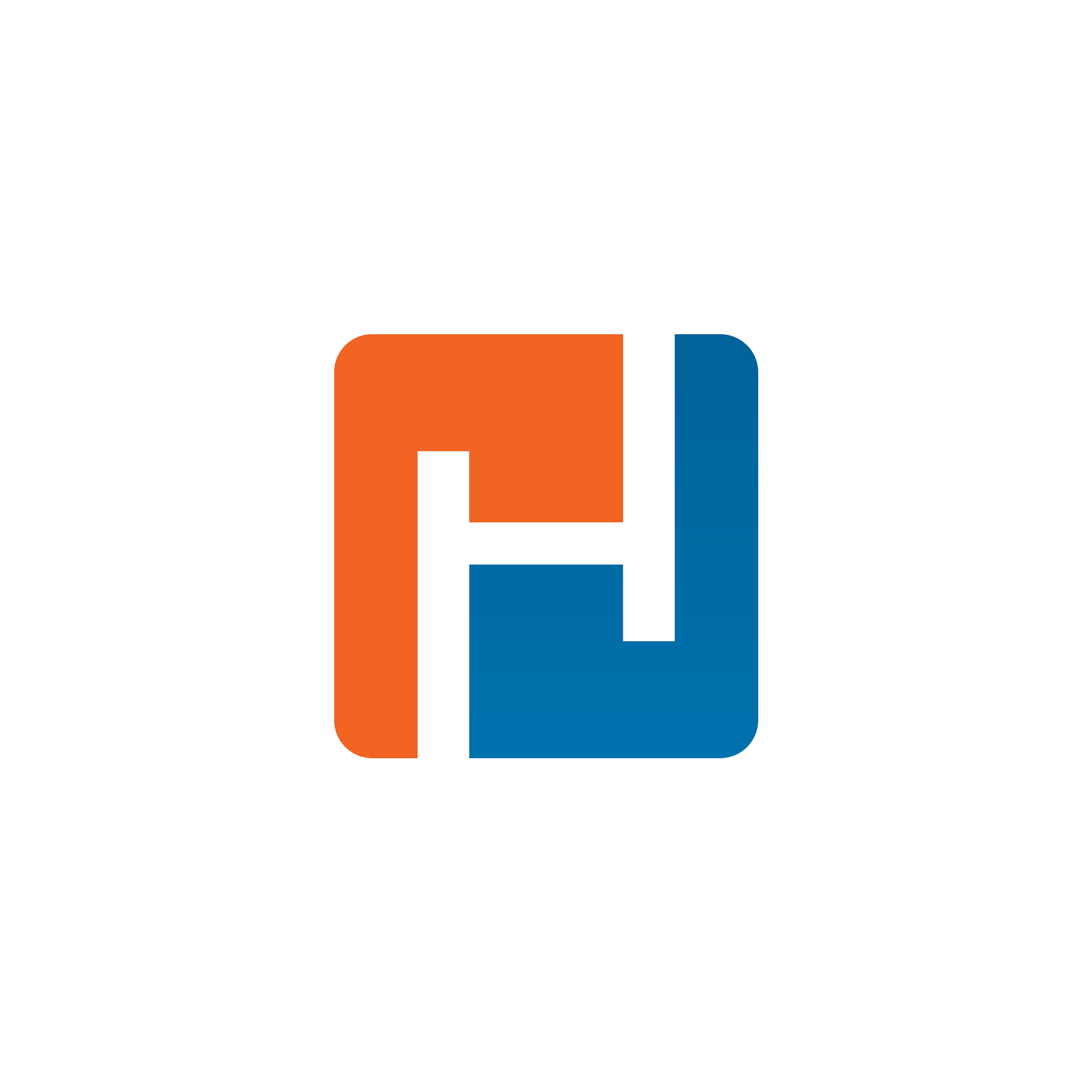 h letter logo design template