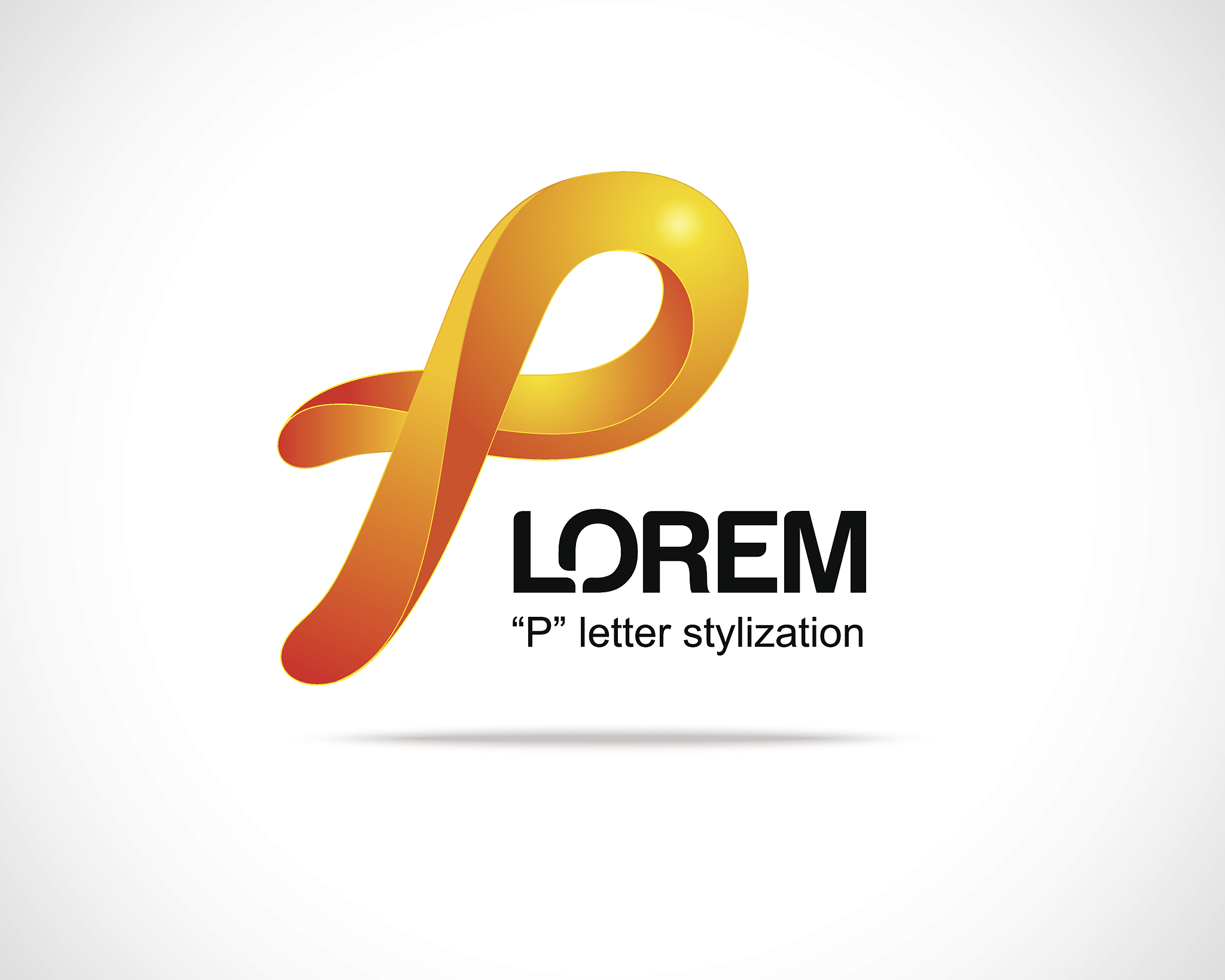 abstract vector logo design template