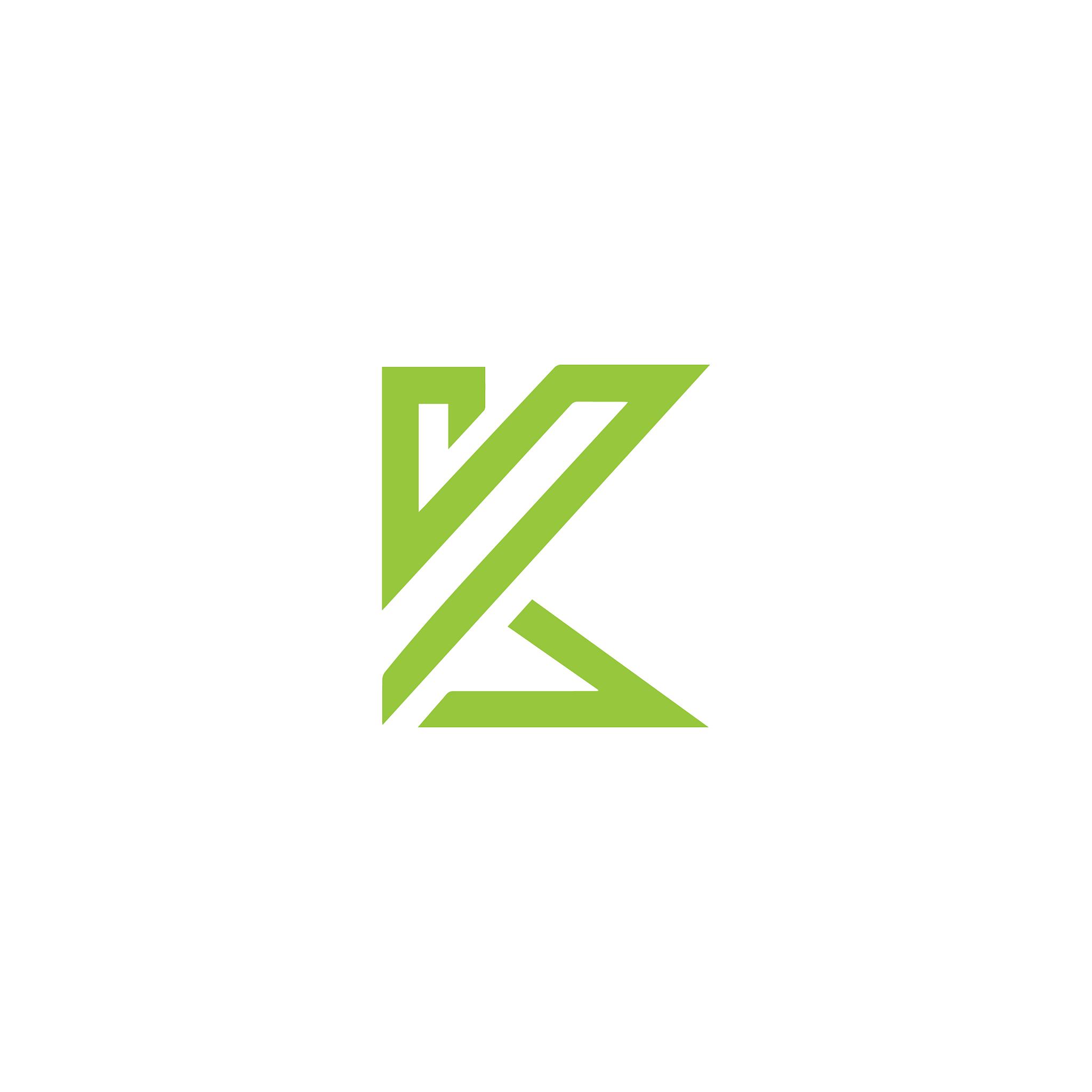 initial letter k logo design template