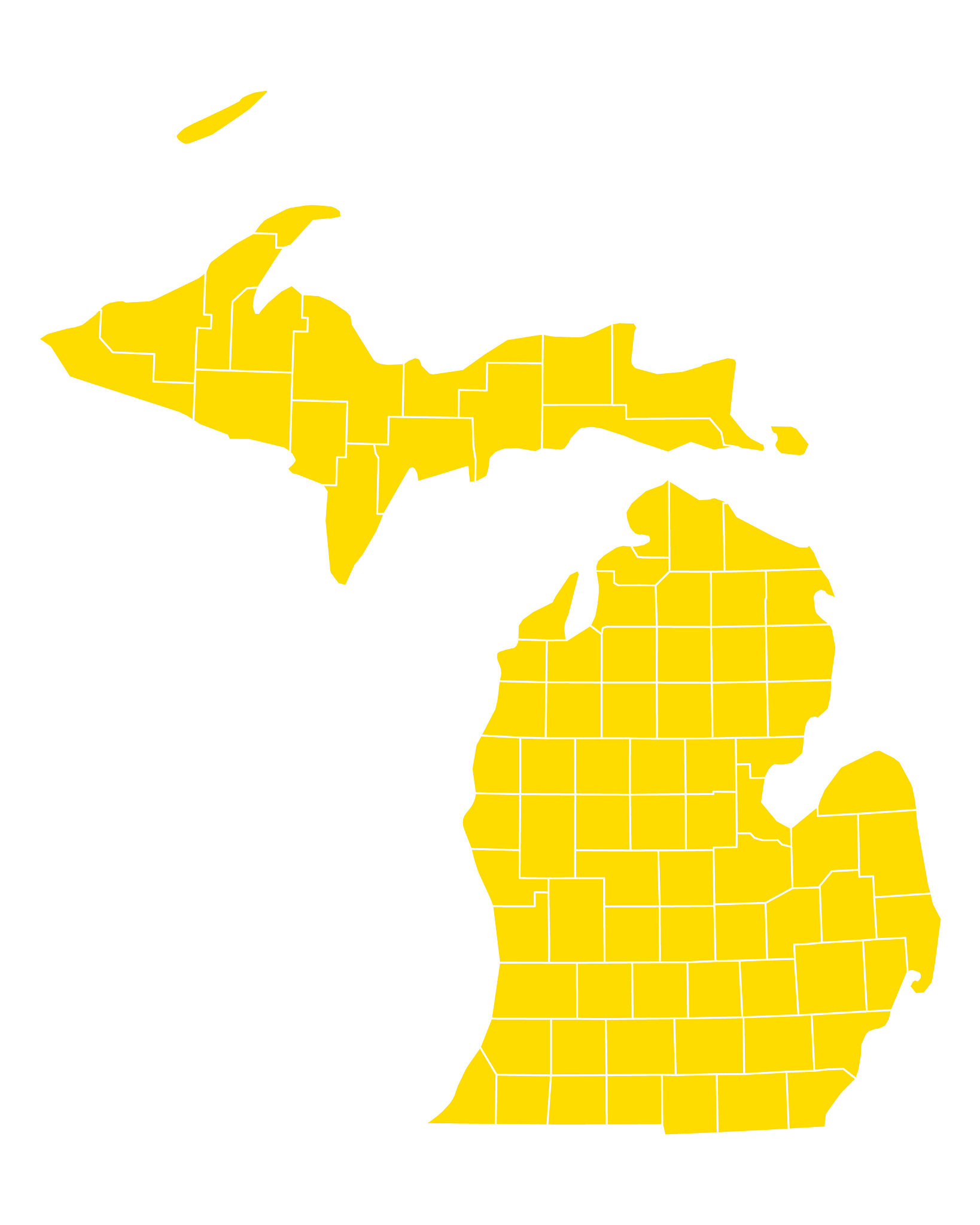 map of michigan