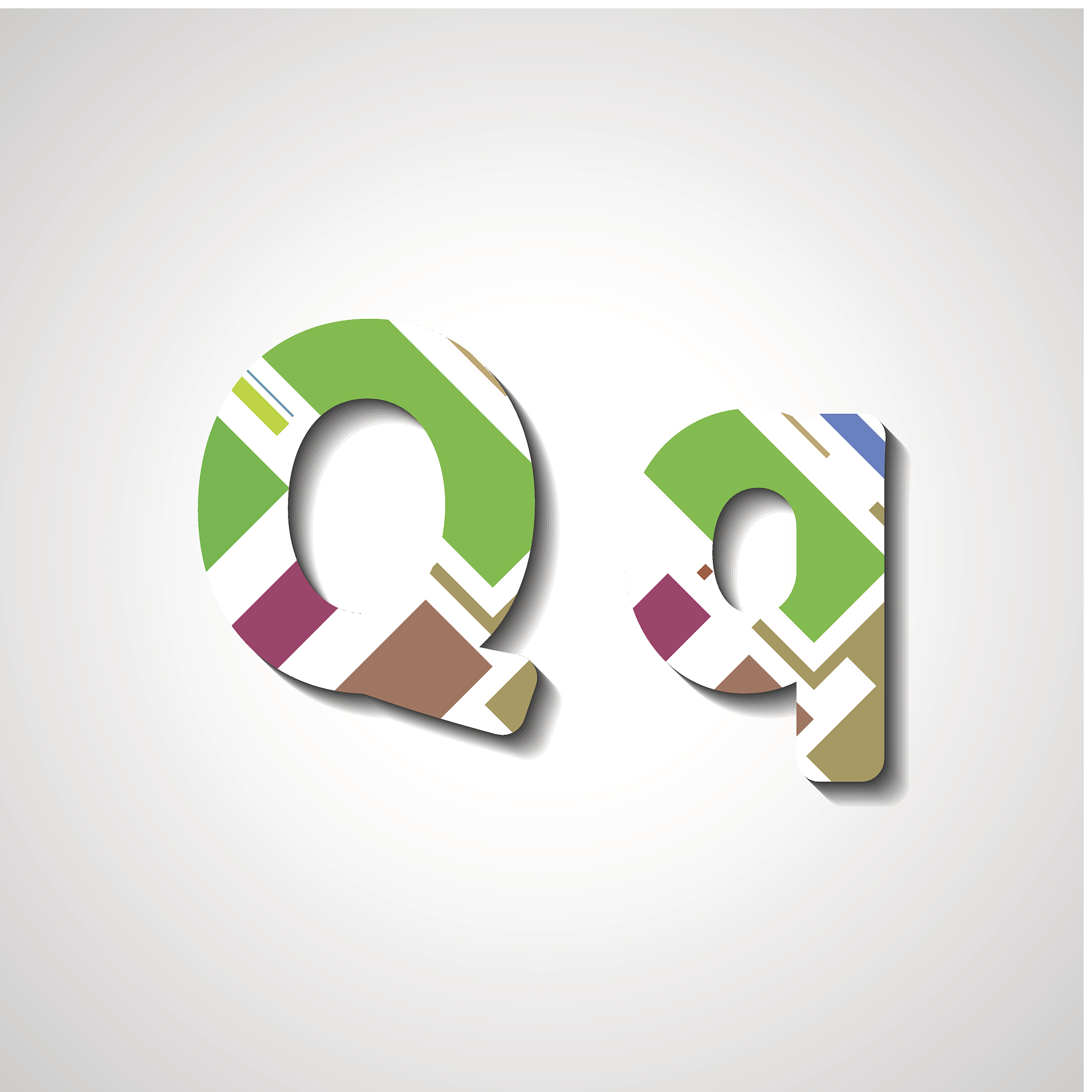 colorful letter alphabet