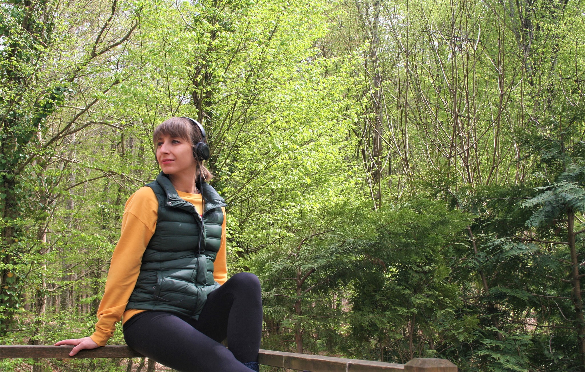 listening to music in the nature