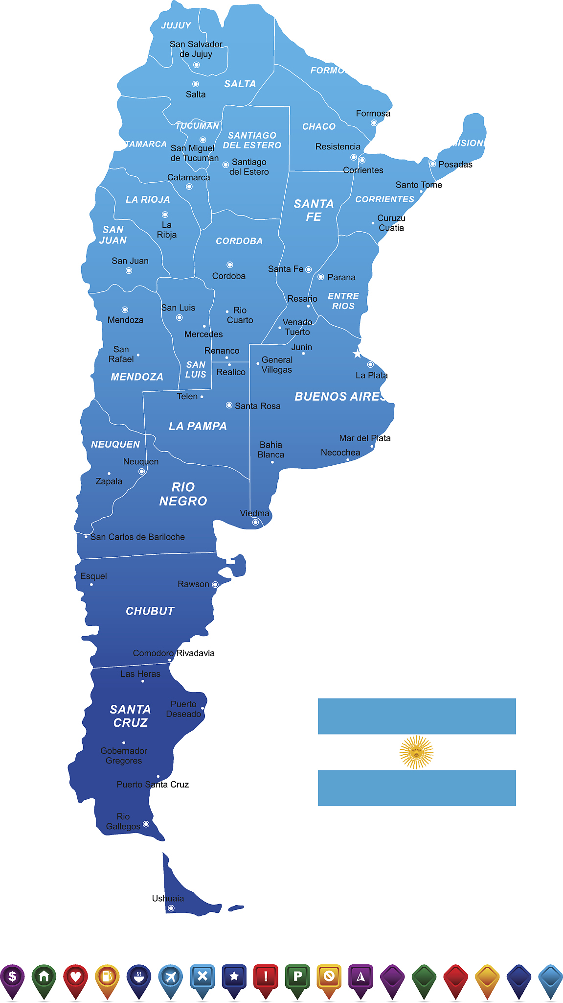 argentina map