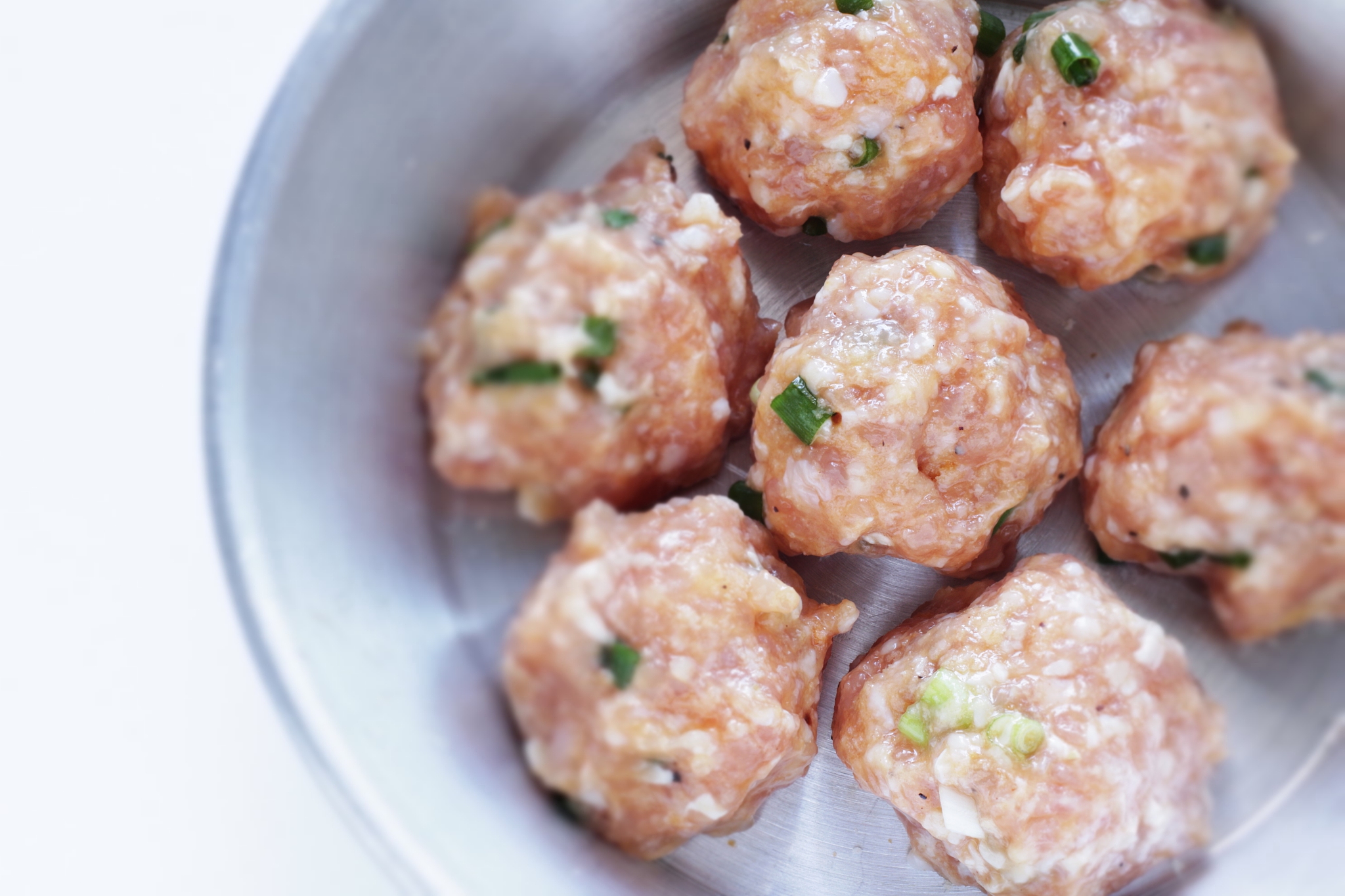homemade meat ball on pan