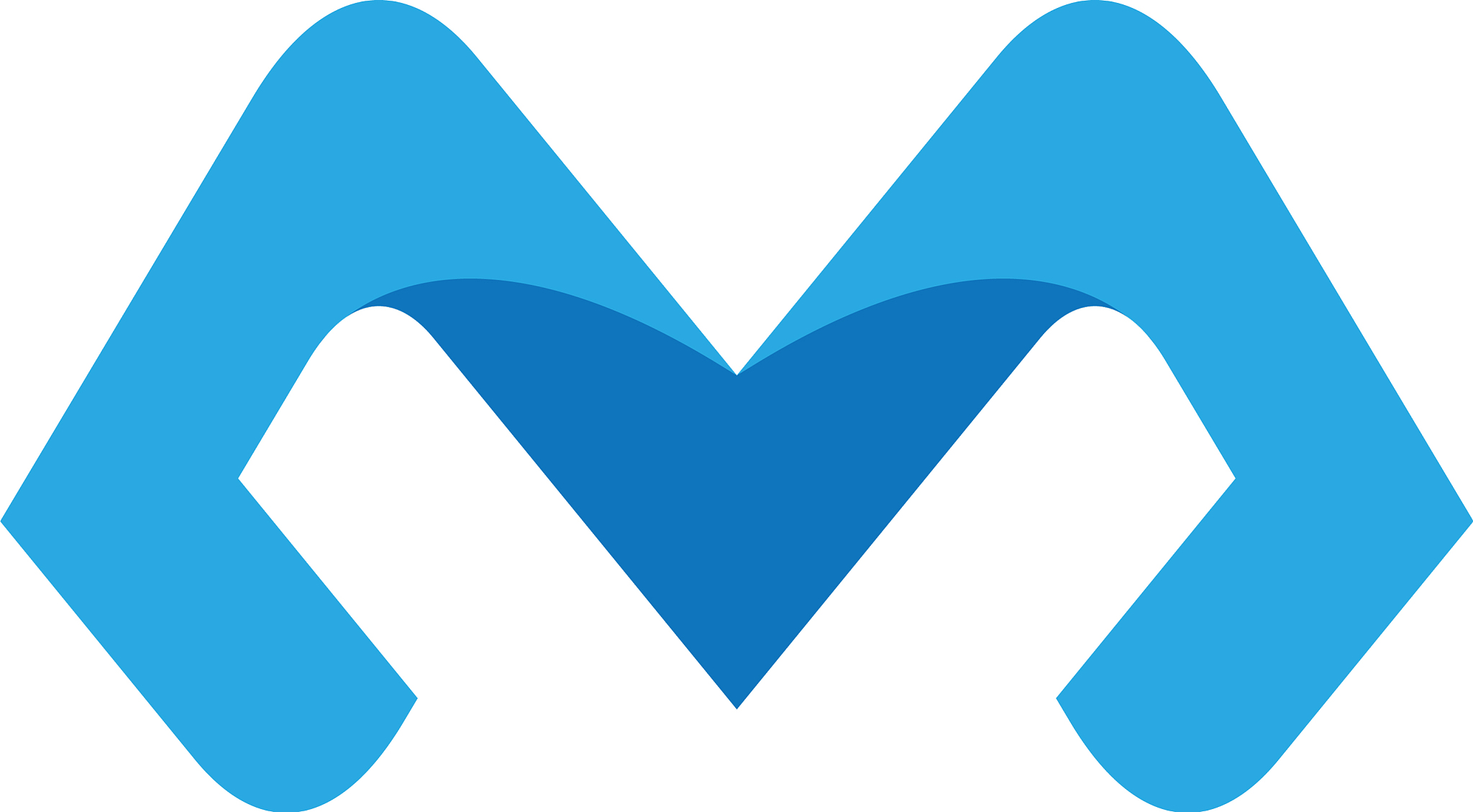 m letter logo template